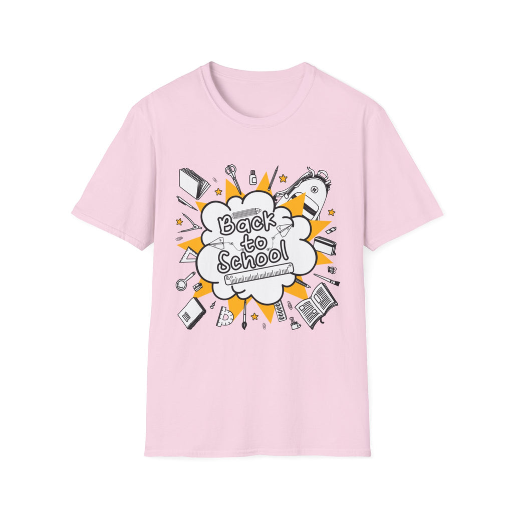 Back to School Graphic Tee — Fun Doodle School Supplies T-Shirt