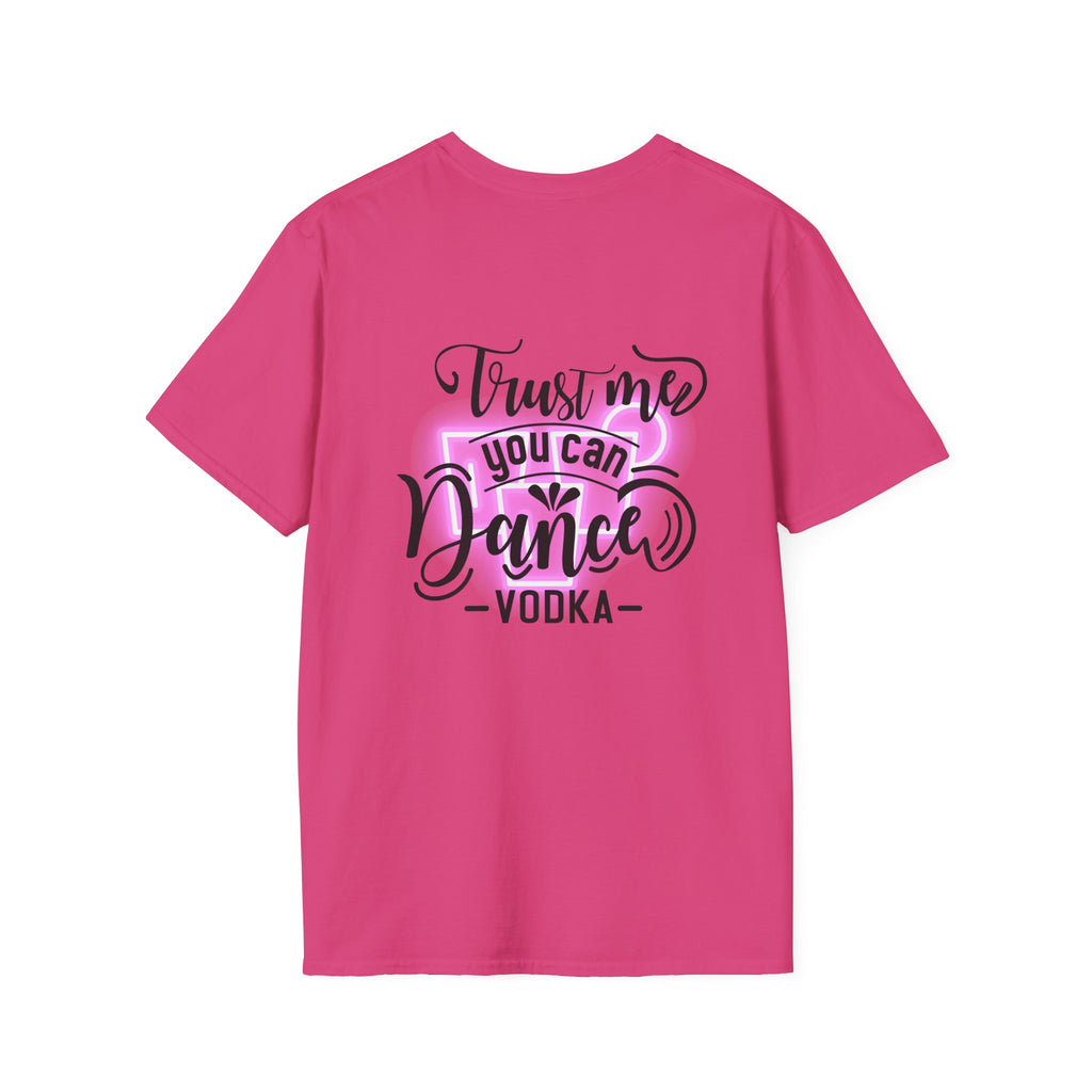 T‑Shirt — Neon Pink Retro Heart Logo Tee