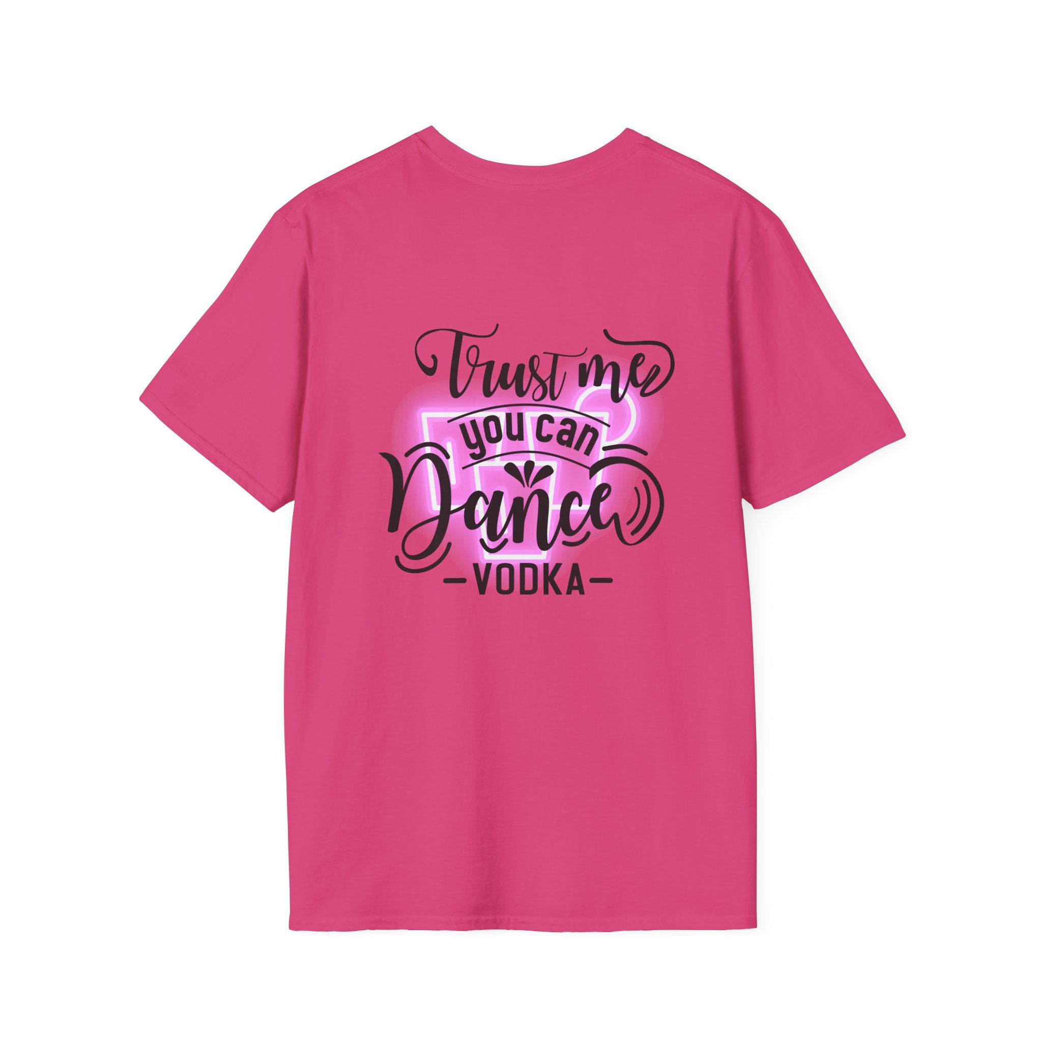 T‑Shirt — Neon Pink Retro Heart Logo Tee