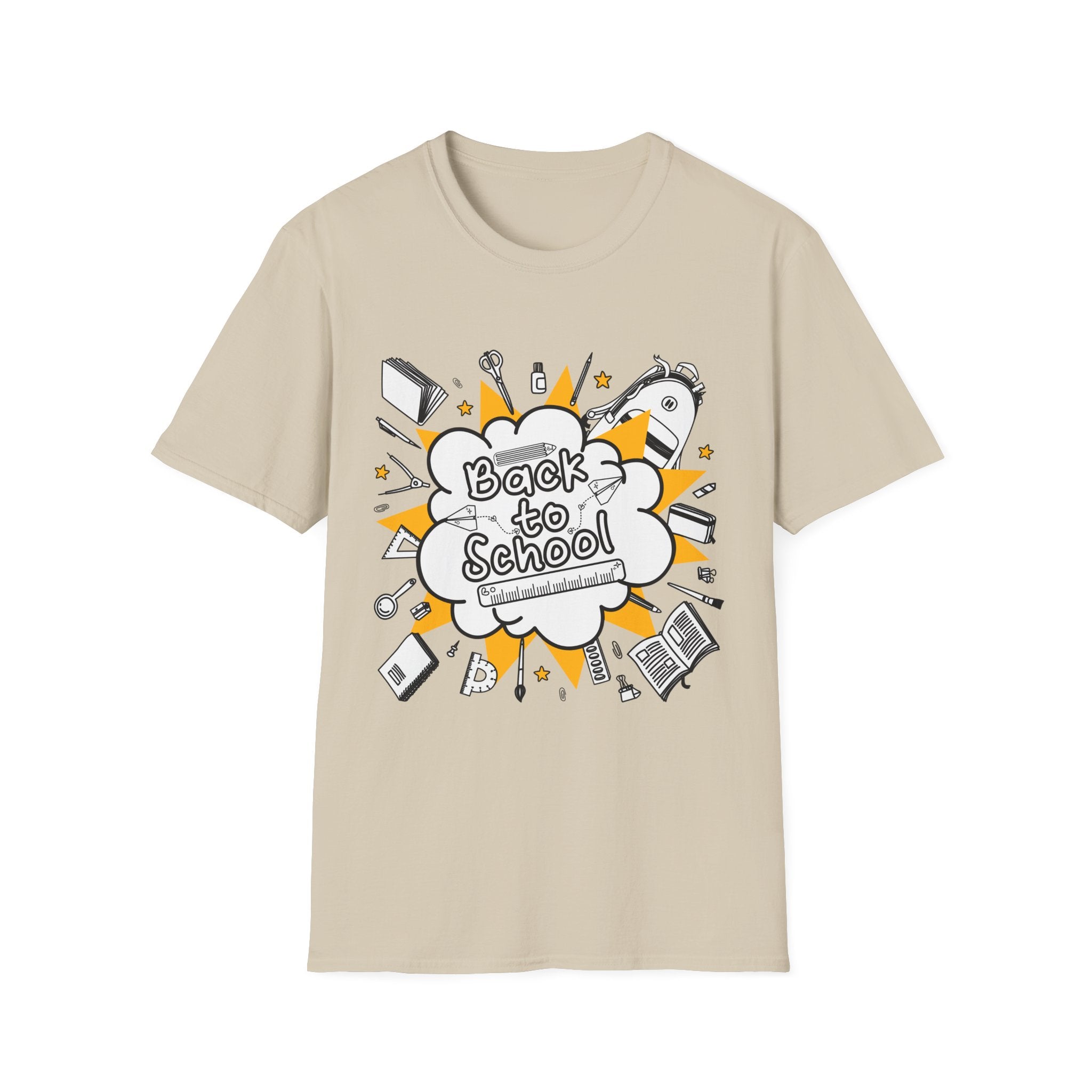 Back to School Graphic Tee — Fun Doodle School Supplies T-Shirt