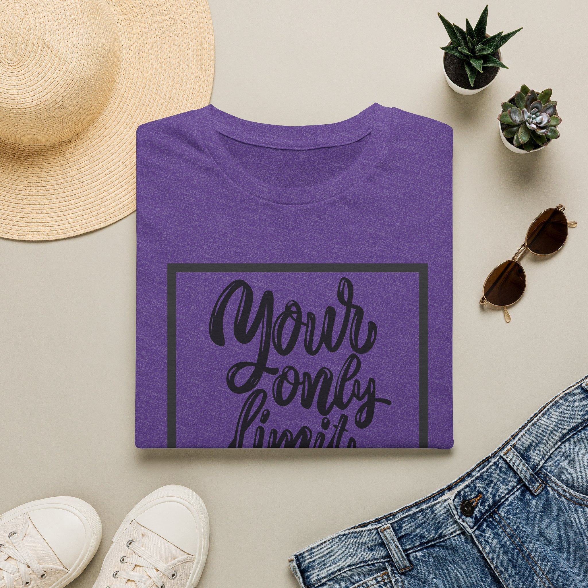 Your Only Limit Is You T-Shirt — Inspirational Quote Tee