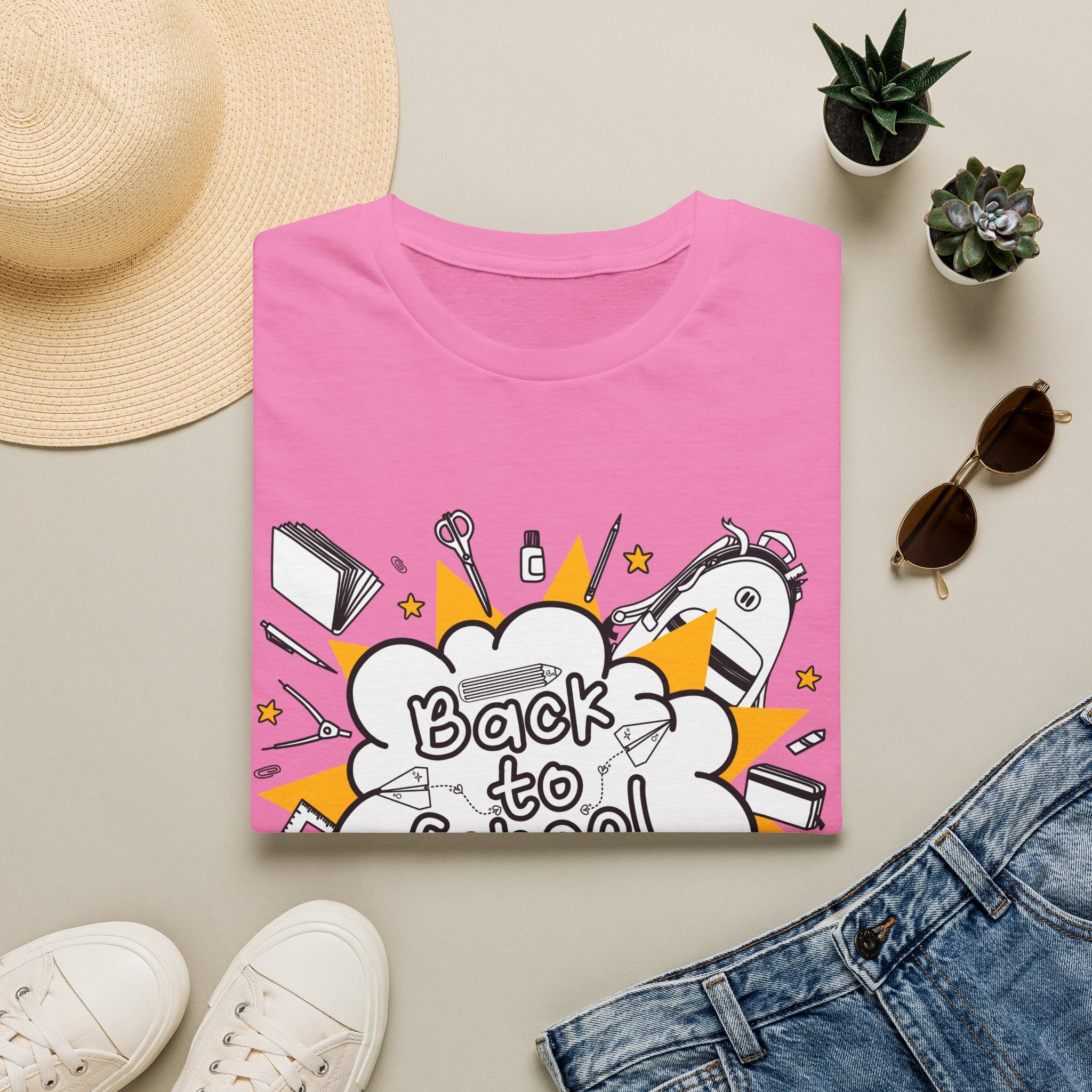 Back to School Graphic Tee — Fun Doodle School Supplies T-Shirt