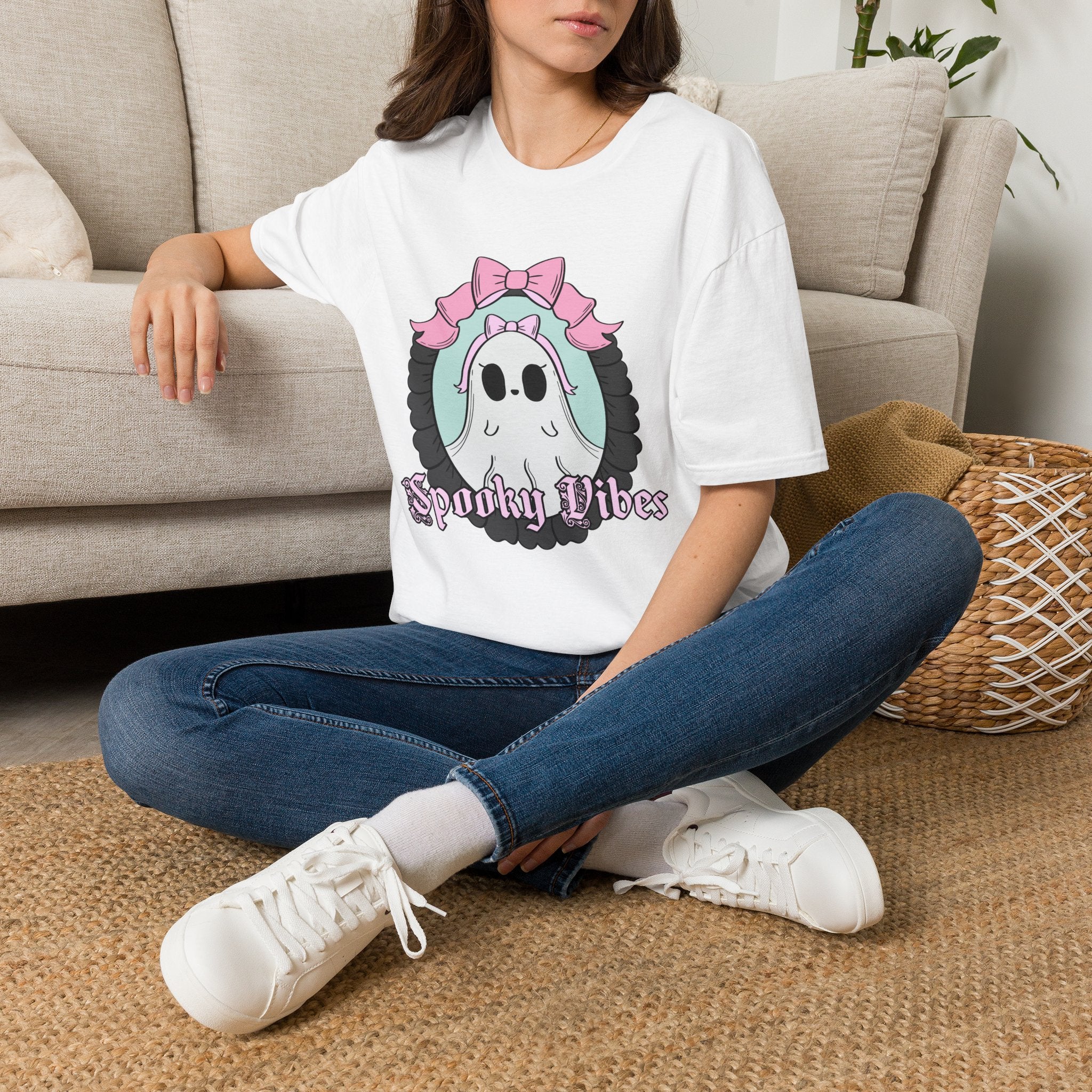 Spooky Vibes Ghost T-Shirt