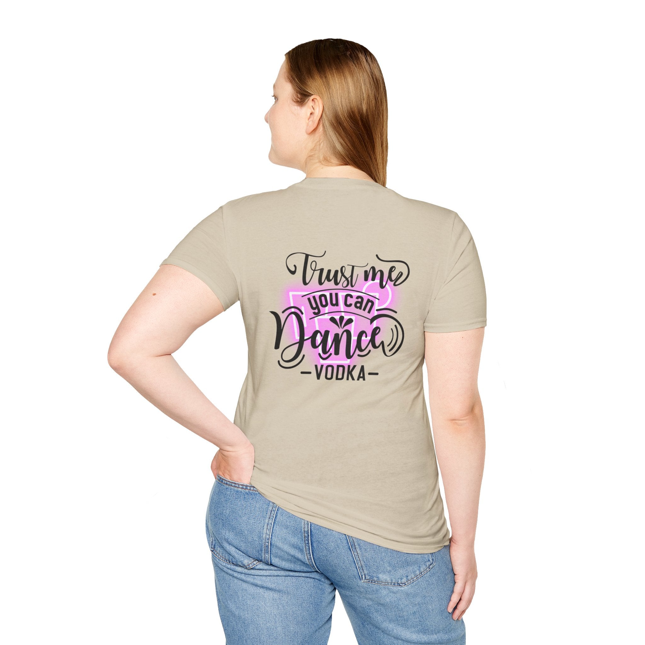 T‑Shirt — Neon Pink Retro Heart Logo Tee