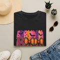 Halloween Bow T-Shirt — 'Boo' Graphic with Leopard & Bat Design