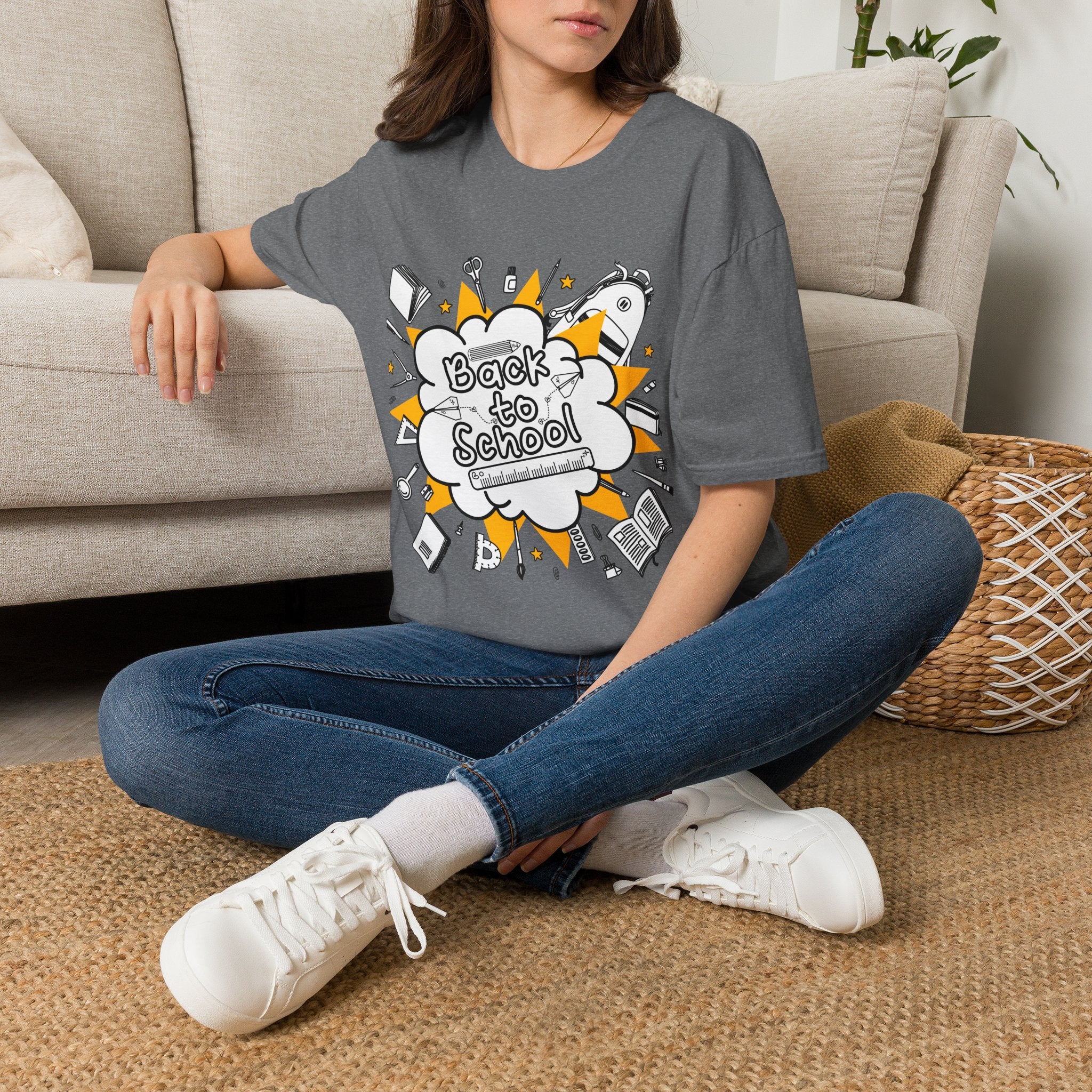 Back to School Graphic Tee — Fun Doodle School Supplies T-Shirt
