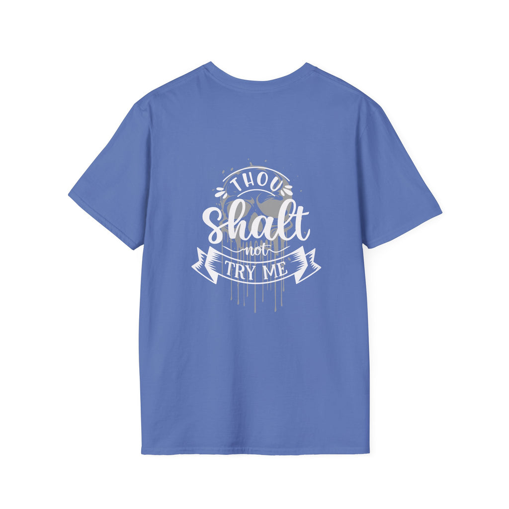 Skull Drip T-Shirt — Minimal Grunge Skull Chest Graphic