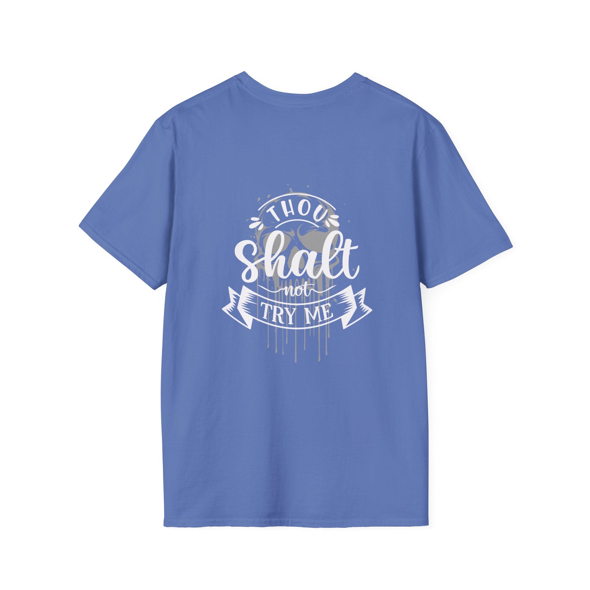 Skull Drip T-Shirt — Minimal Grunge Skull Chest Graphic