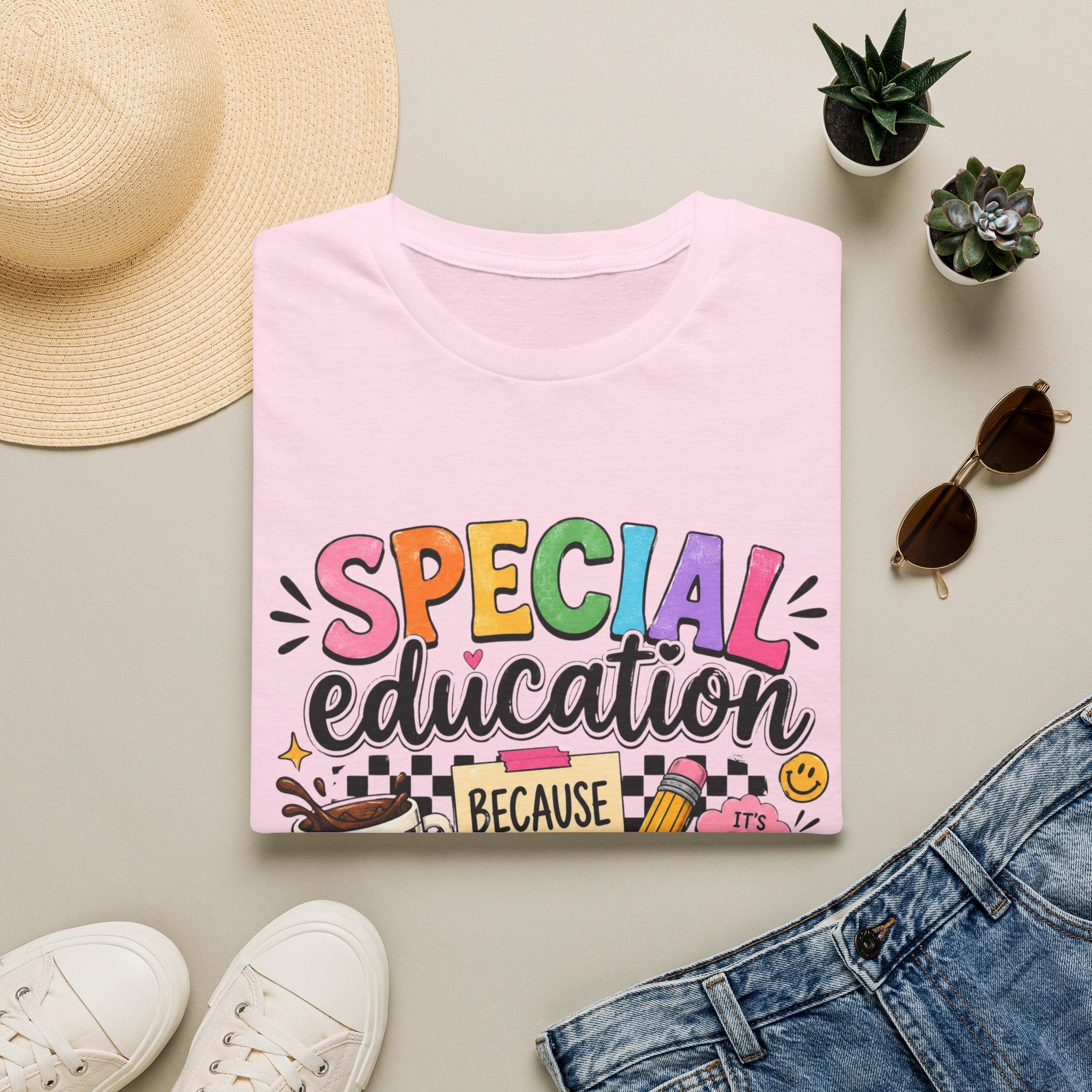 Special Education T-Shirt — "Special Education Because Normal Is Overrated" Colorful Teacher Tee