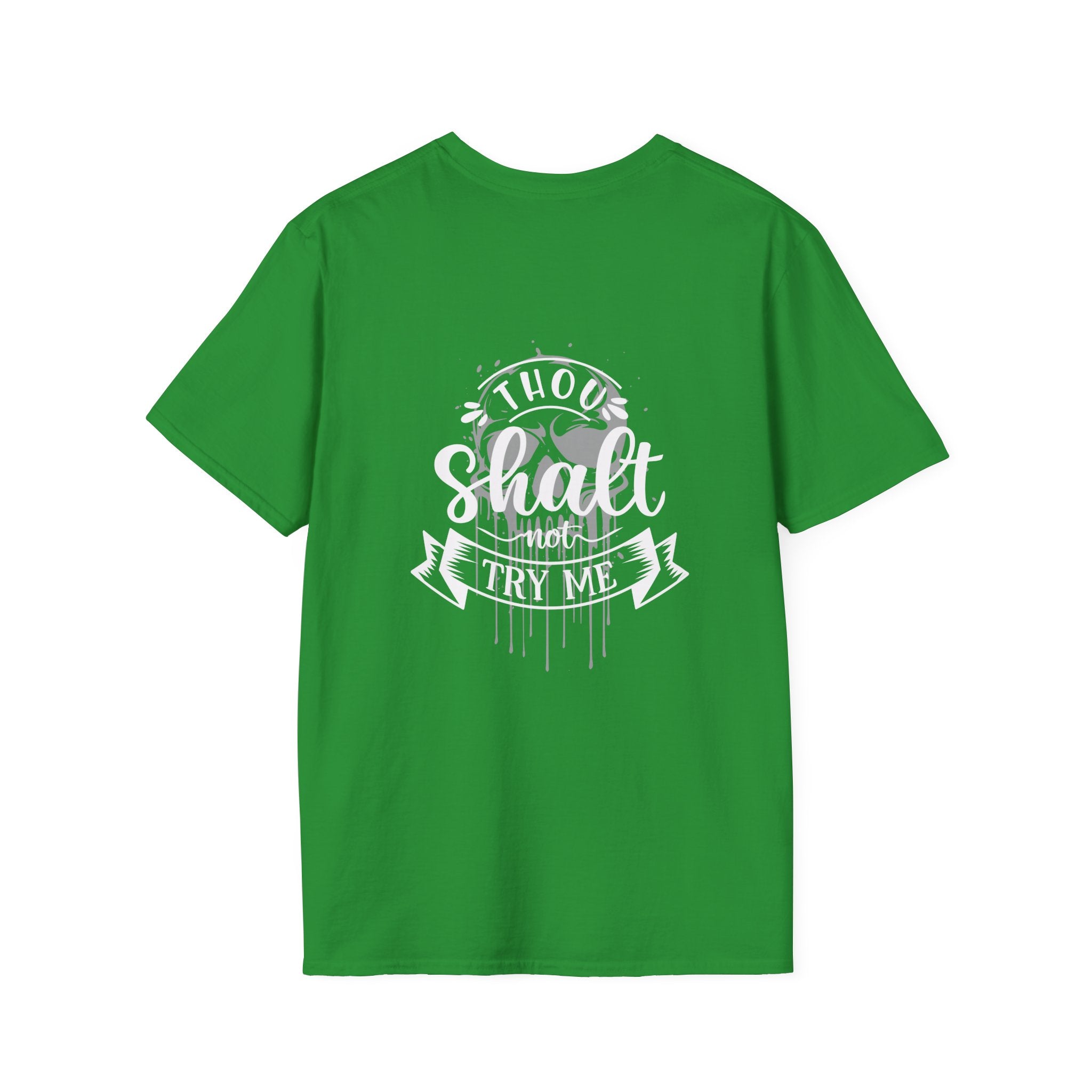 Skull Drip T-Shirt — Minimal Grunge Skull Chest Graphic