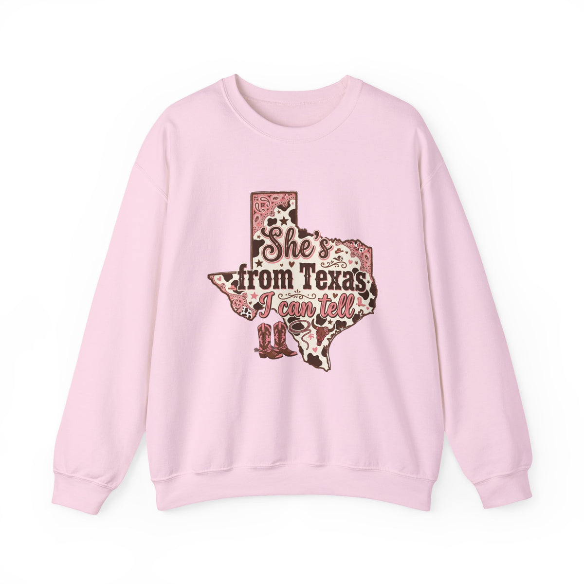She’s from Texas Unisex Heavy Blend™ Crewneck Sweatshirt