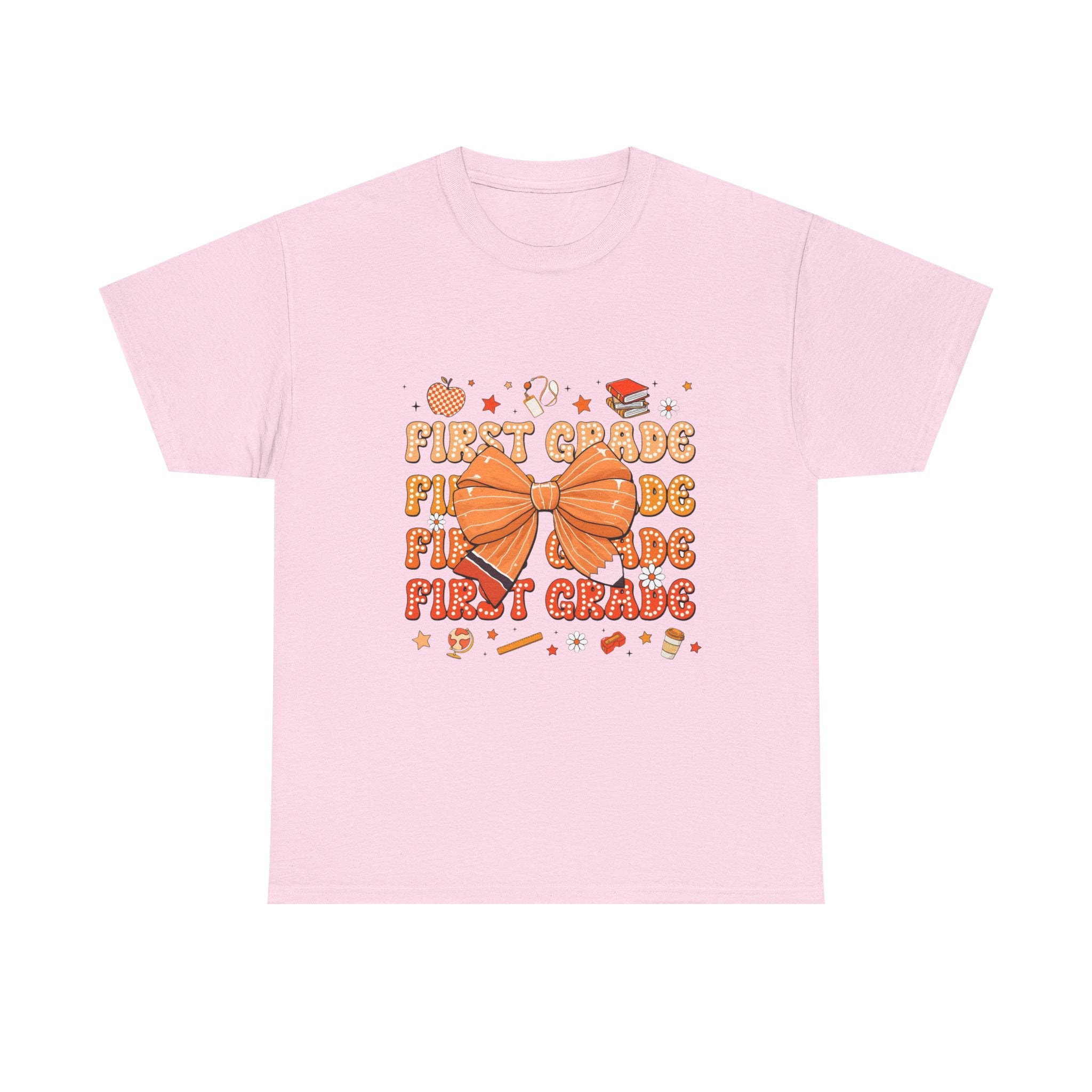 First Grade Bow T‑Shirt – Cute Back‑to‑School Teacher & Student Tee