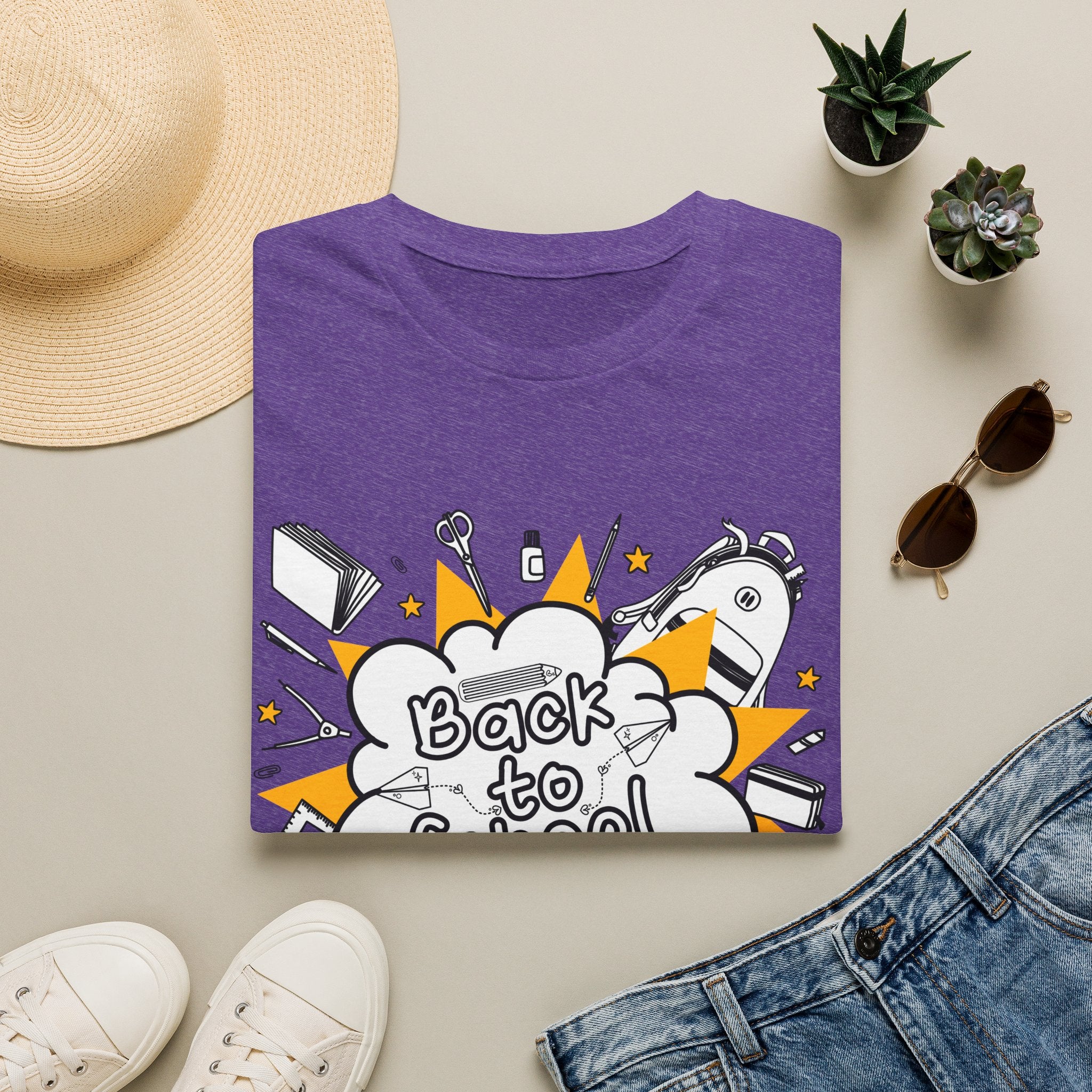 Back to School Graphic Tee — Fun Doodle School Supplies T-Shirt