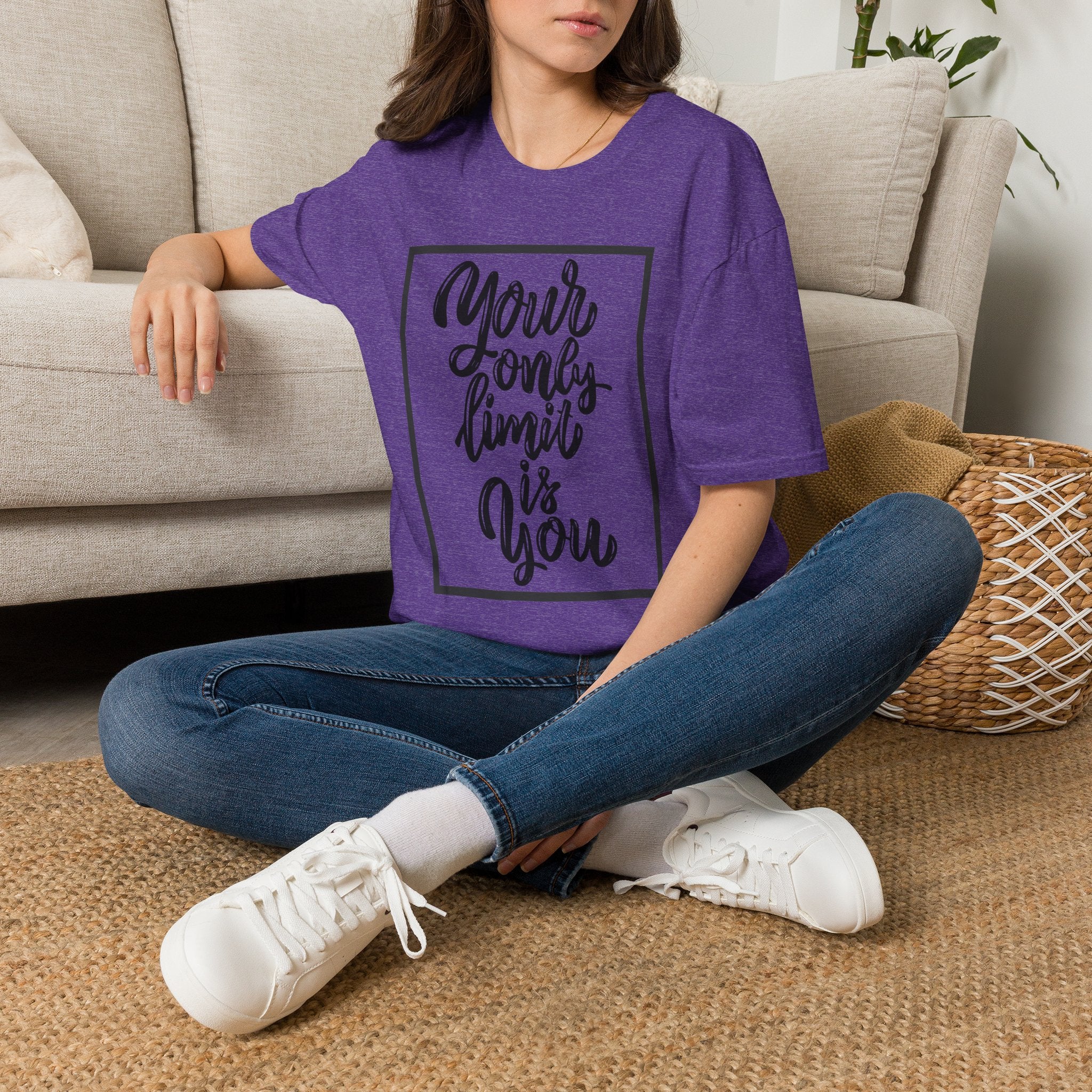 Your Only Limit Is You T-Shirt — Inspirational Quote Tee