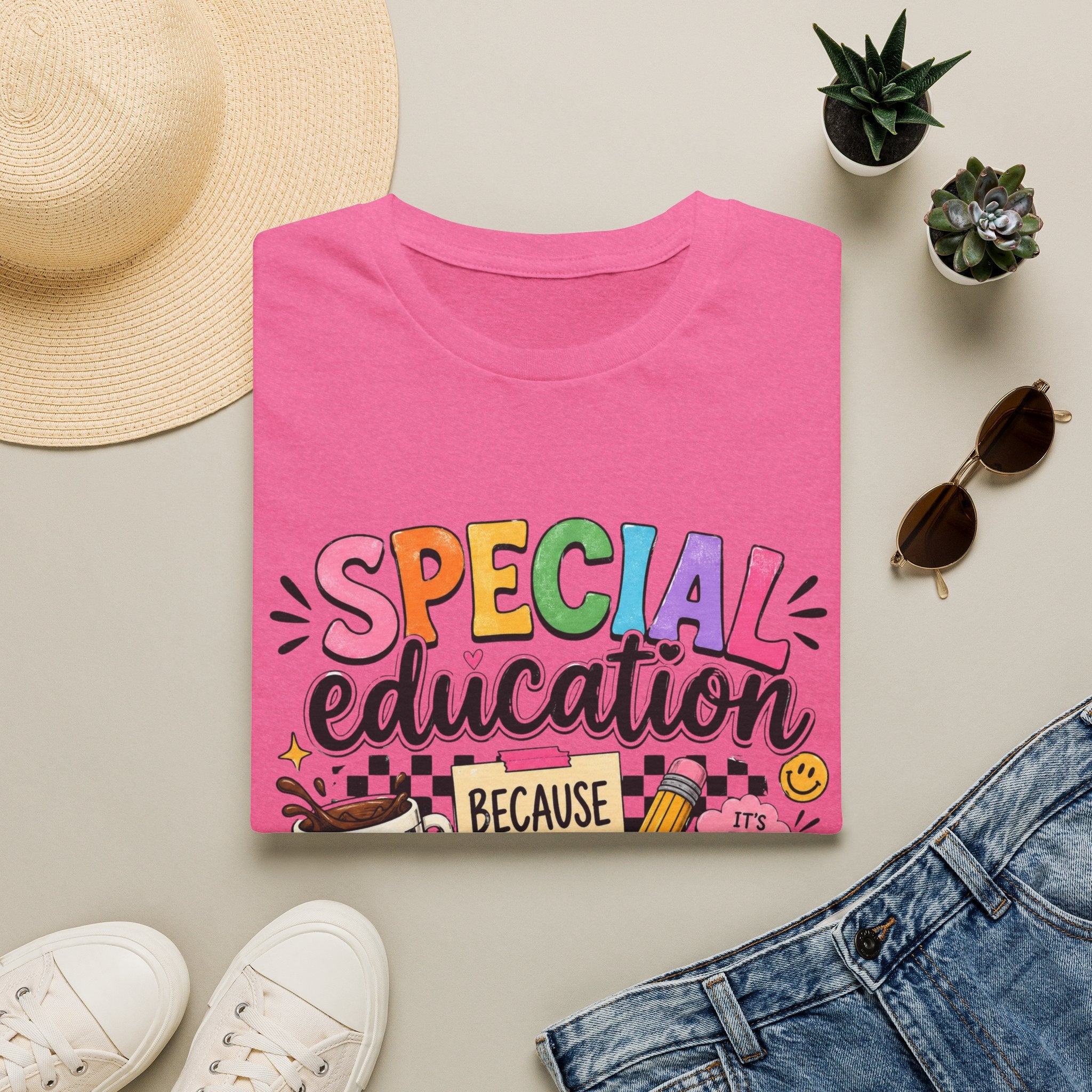 Special Education T-Shirt — "Special Education Because Normal Is Overrated" Colorful Teacher Tee