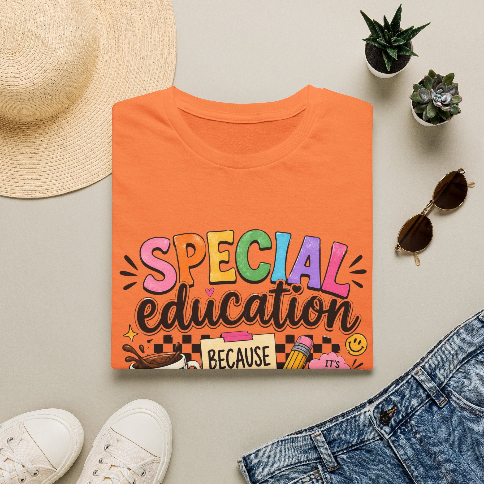 Special Education T-Shirt — "Special Education Because Normal Is Overrated" Colorful Teacher Tee