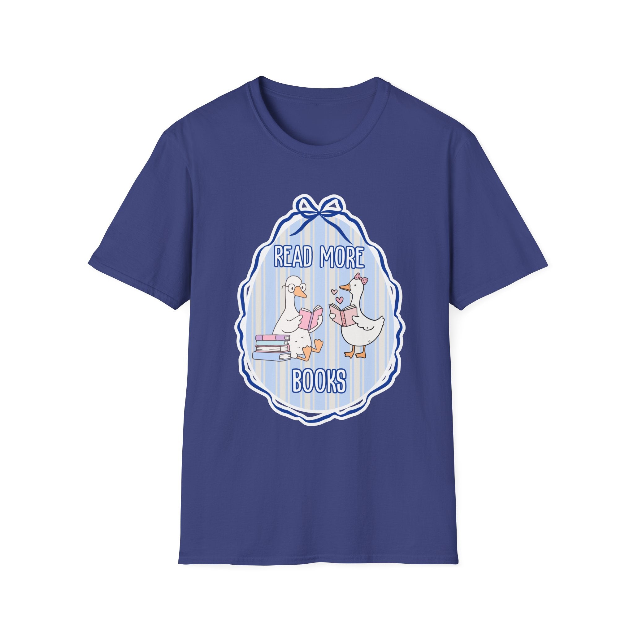 Read More Books T-Shirt — Cute Duck Family Reading Graphic Tee