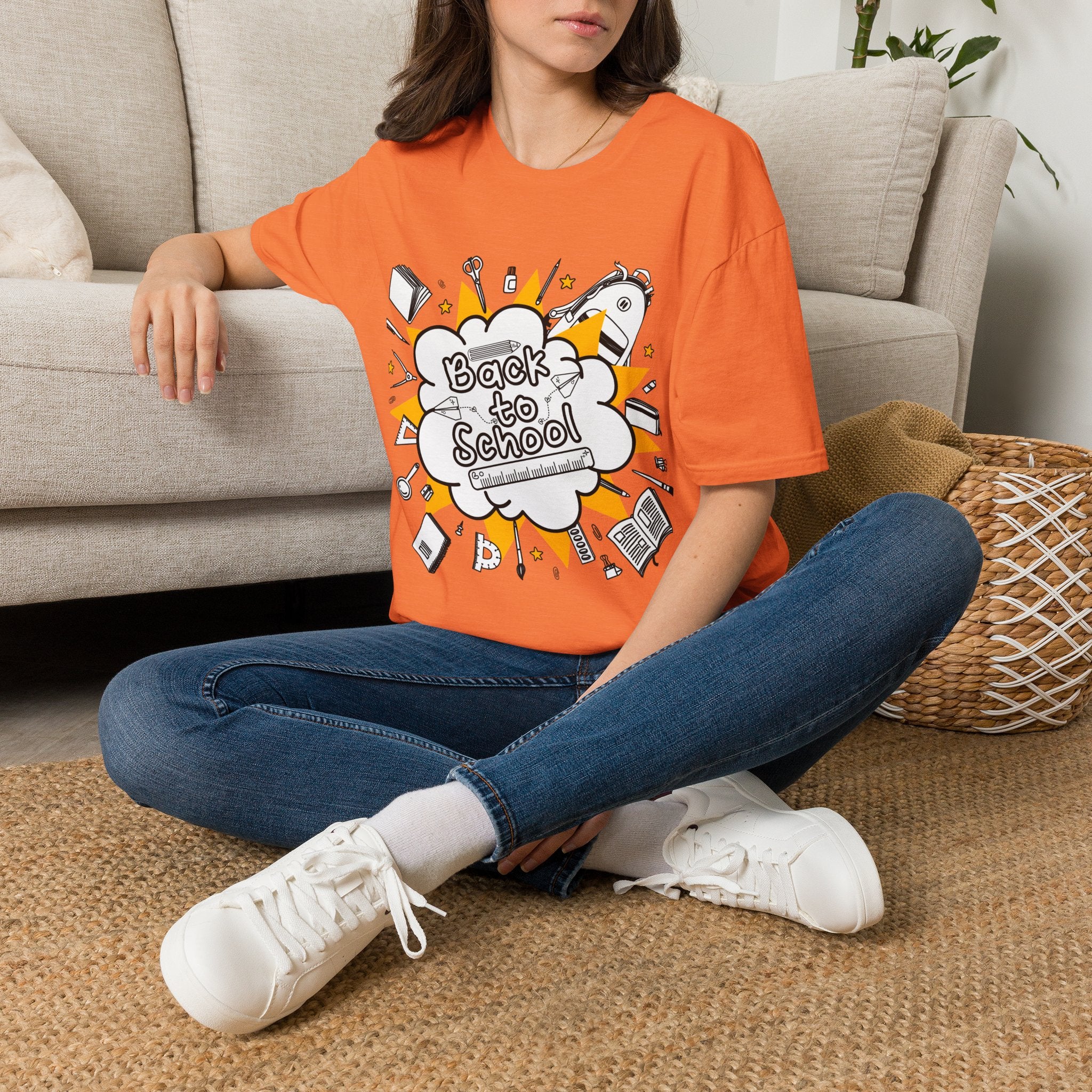 Back to School Graphic Tee — Fun Doodle School Supplies T-Shirt