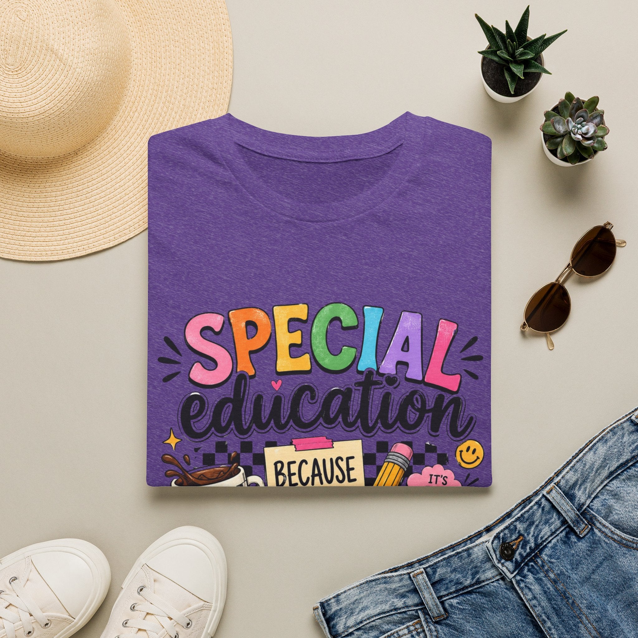 Special Education T-Shirt — "Special Education Because Normal Is Overrated" Colorful Teacher Tee