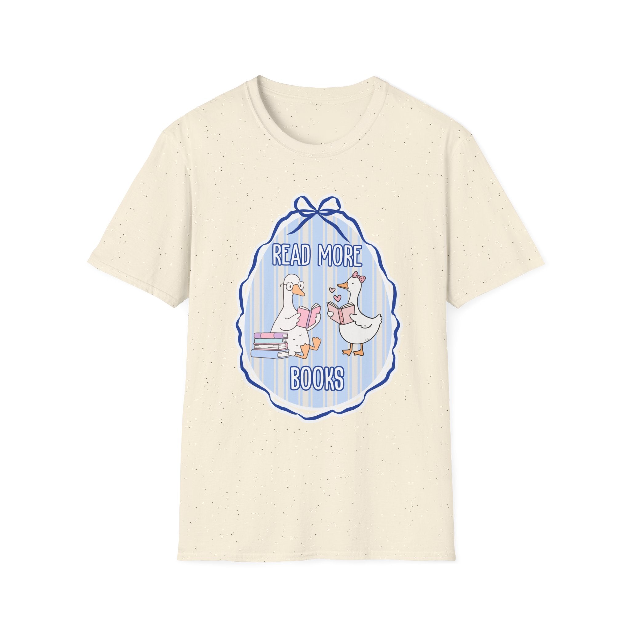 Read More Books T-Shirt — Cute Duck Family Reading Graphic Tee