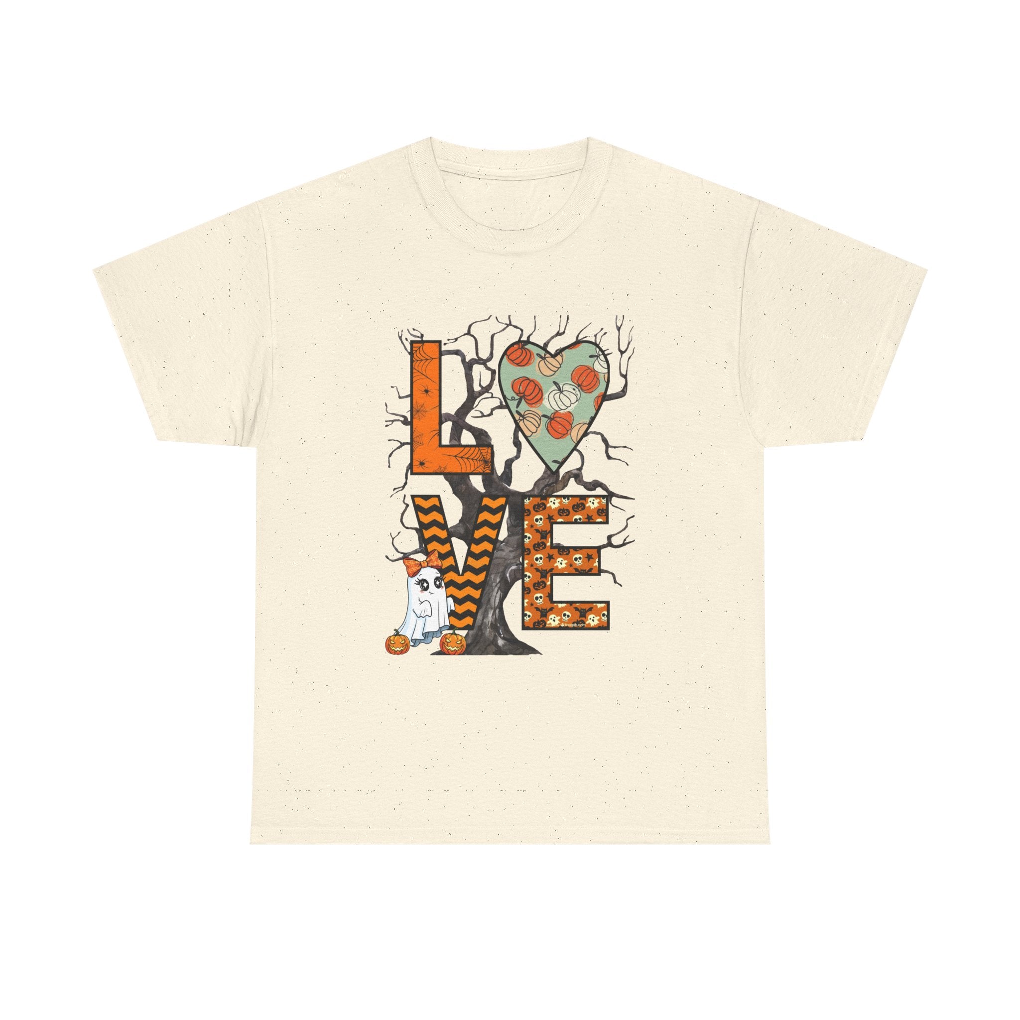 LOVE Halloween T-Shirt — Spooky Pumpkin Heart Graphic Tee