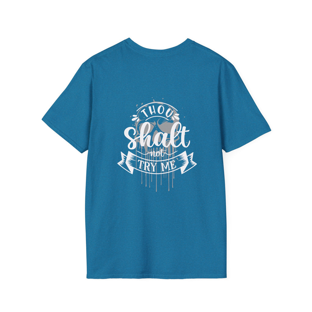 Skull Drip T-Shirt — Minimal Grunge Skull Chest Graphic