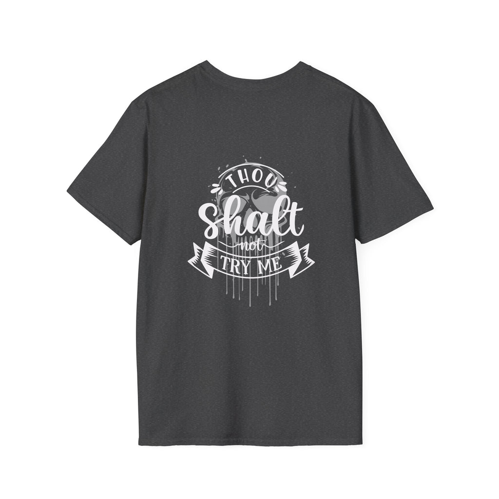 Skull Drip T-Shirt — Minimal Grunge Skull Chest Graphic