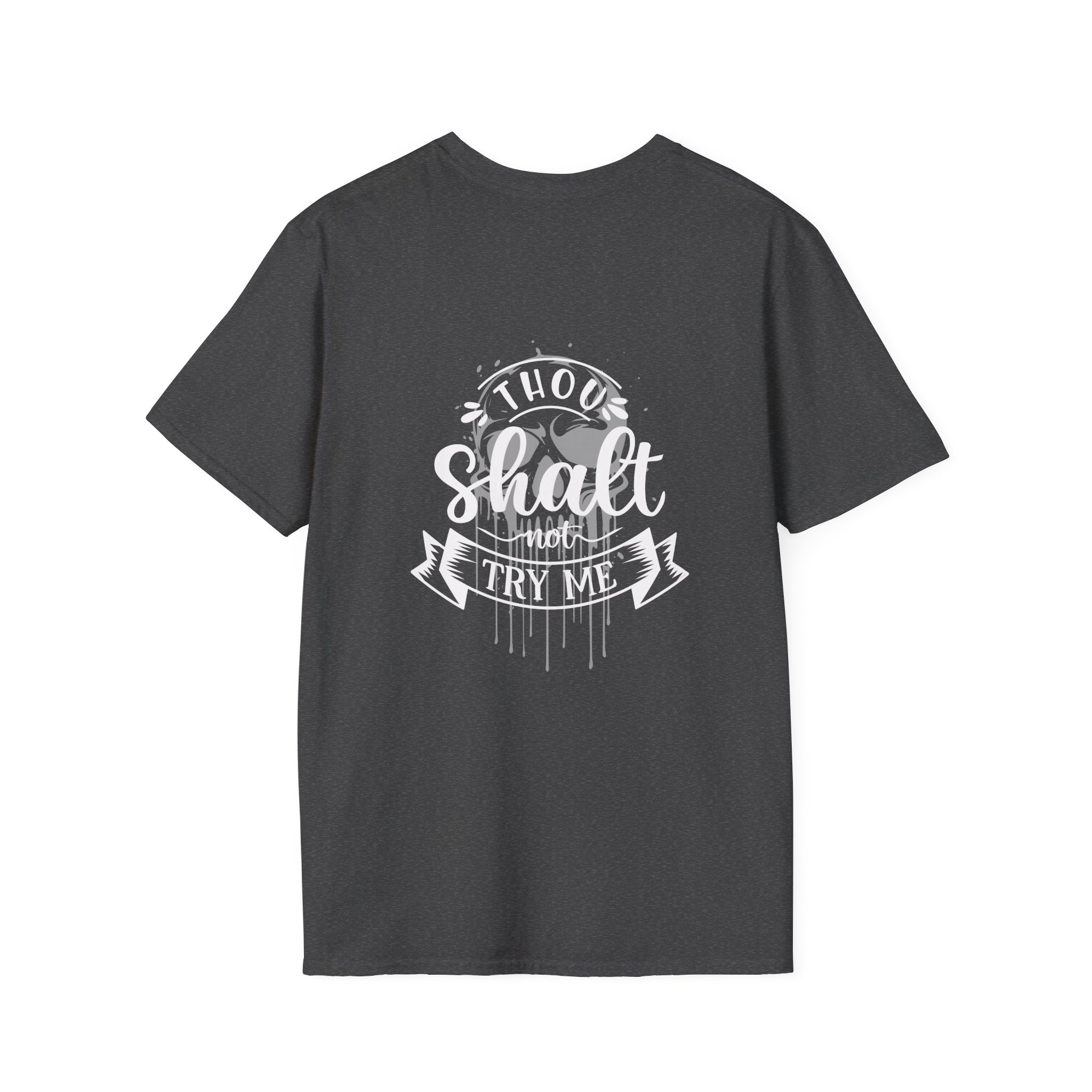 Skull Drip T-Shirt — Minimal Grunge Skull Chest Graphic