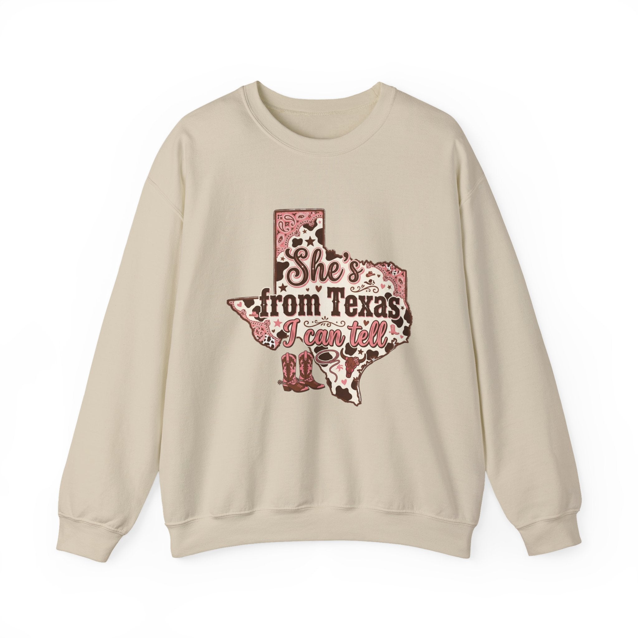 She’s from Texas Unisex Heavy Blend™ Crewneck Sweatshirt