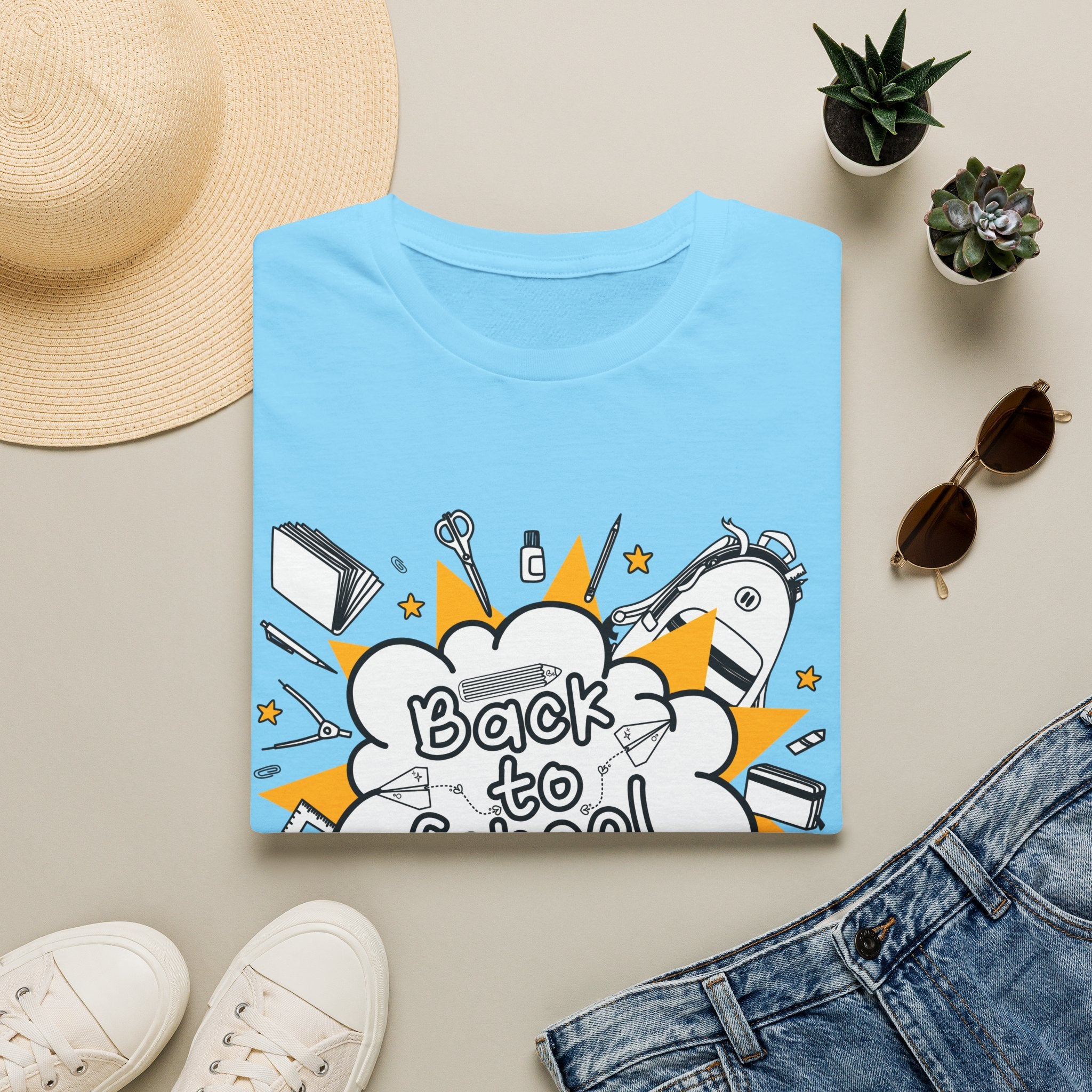 Back to School Graphic Tee — Fun Doodle School Supplies T-Shirt