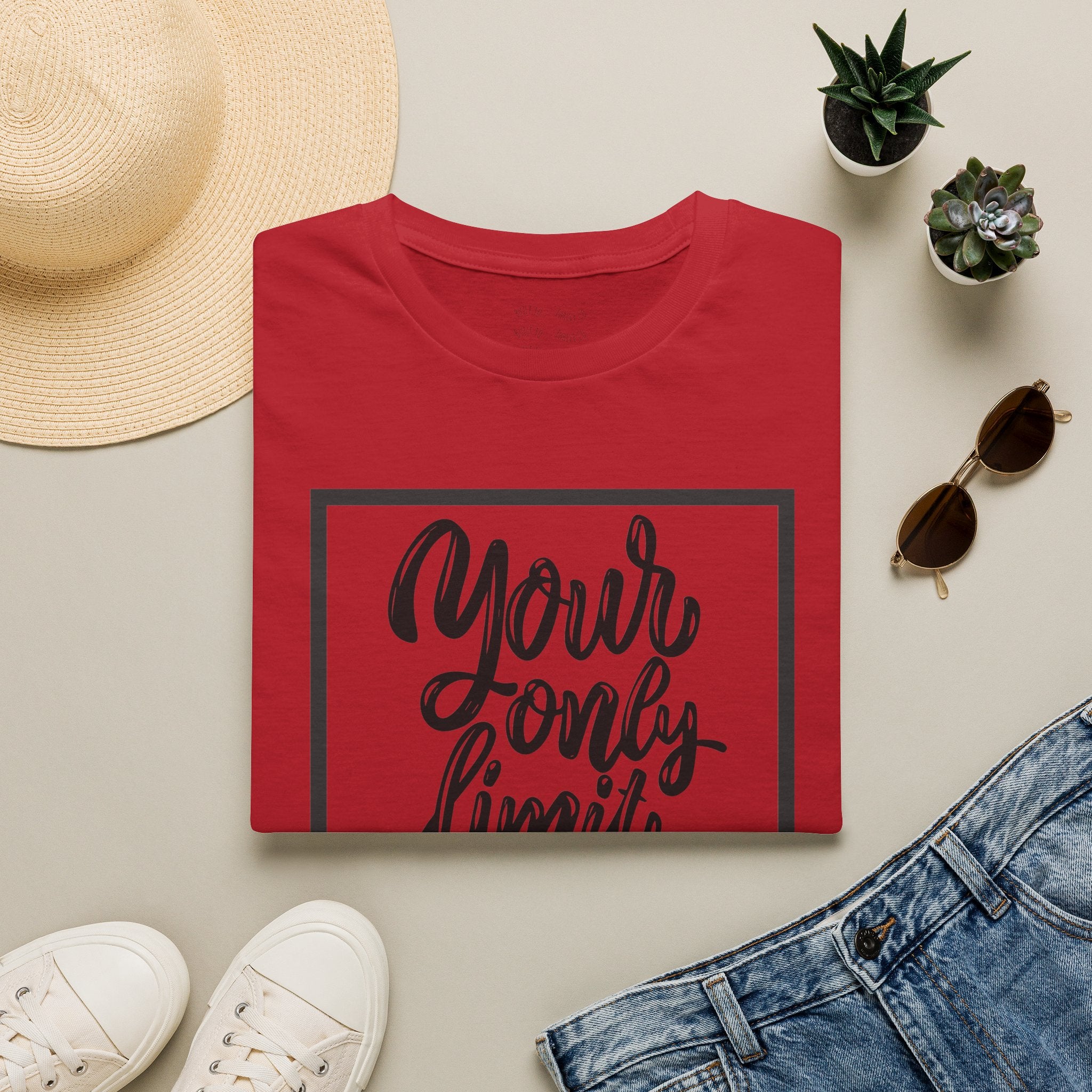 Your Only Limit Is You T-Shirt — Inspirational Quote Tee