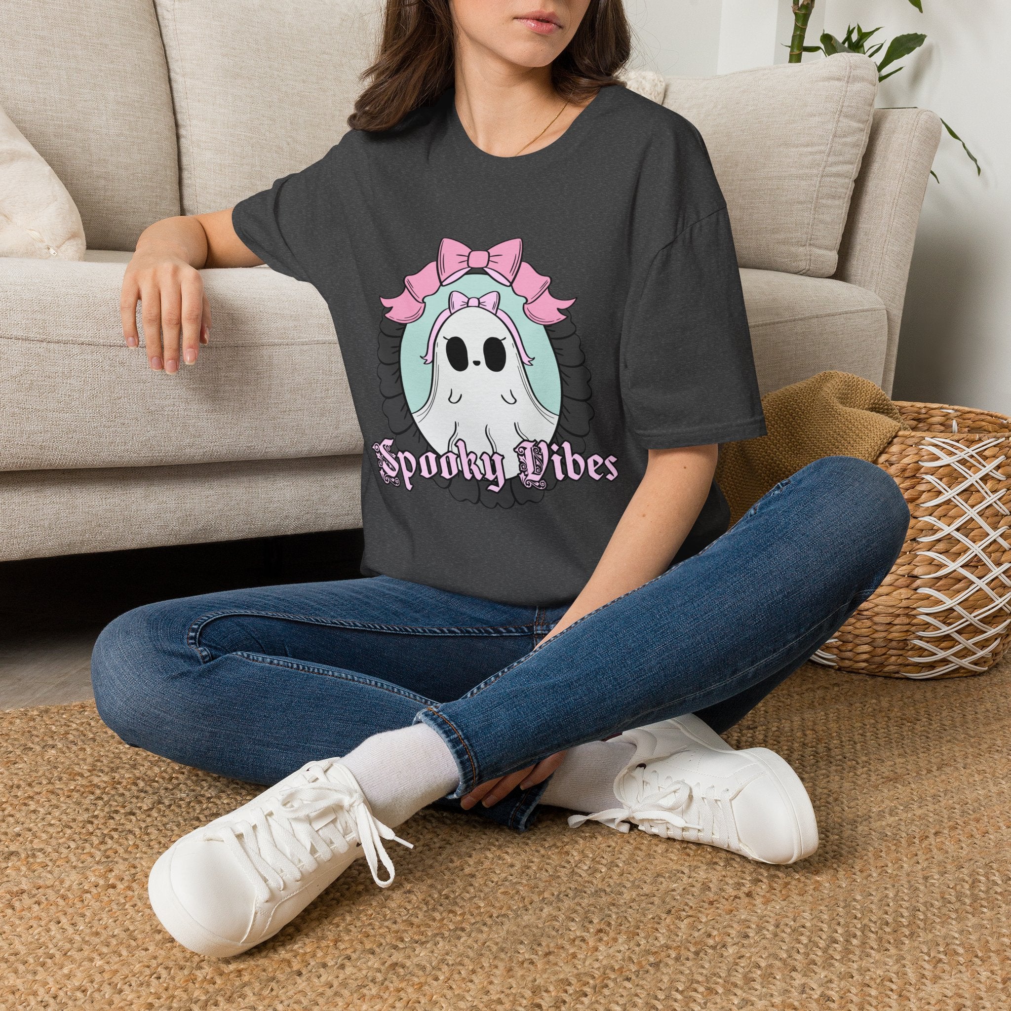 Spooky Vibes Ghost T-Shirt