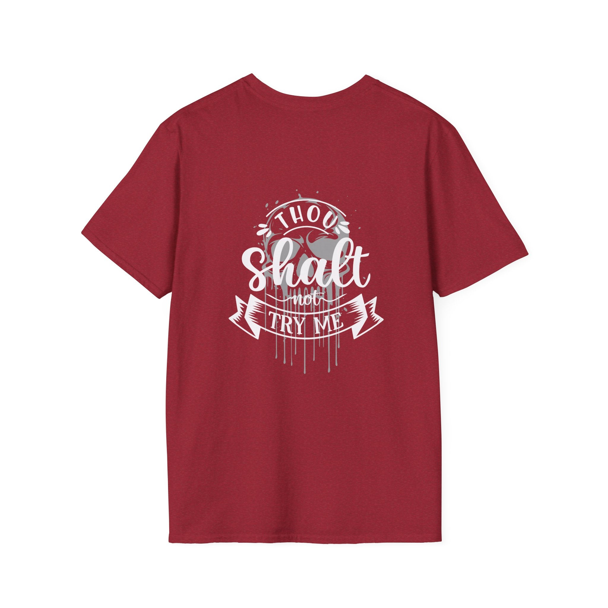 Skull Drip T-Shirt — Minimal Grunge Skull Chest Graphic