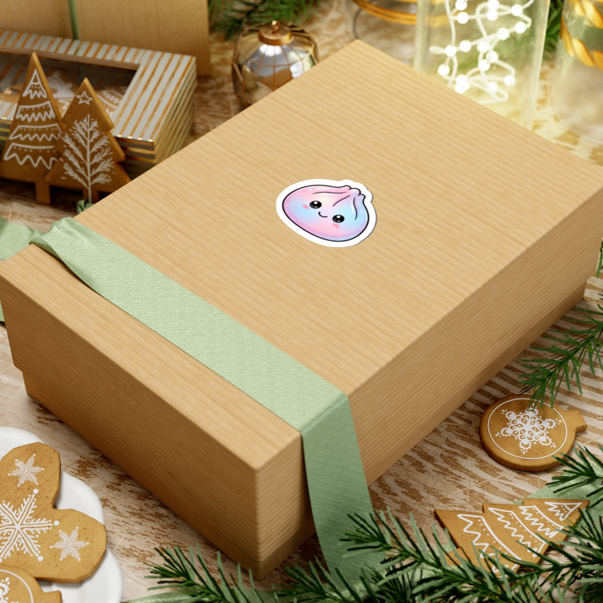 Kawaii Galaxy Dumpling Sticker — Cute Pastel Food Kawaii Laptop Decal