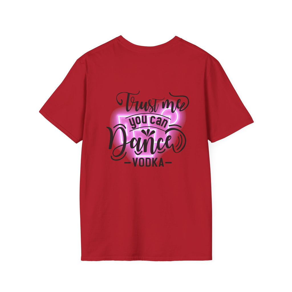 T‑Shirt — Neon Pink Retro Heart Logo Tee