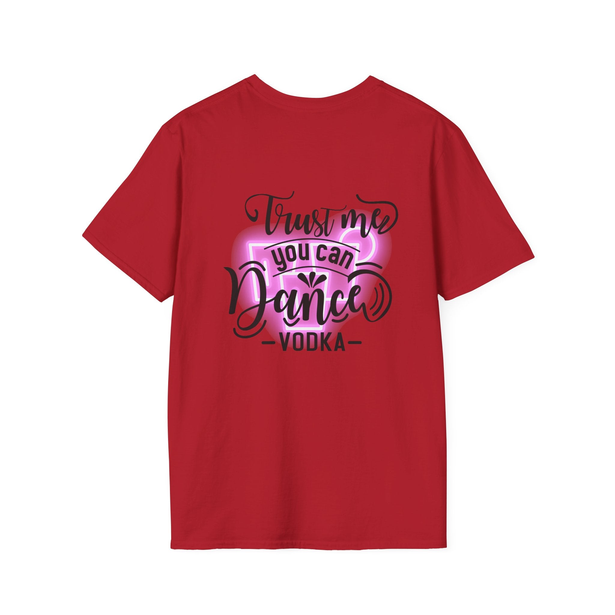 T‑Shirt — Neon Pink Retro Heart Logo Tee