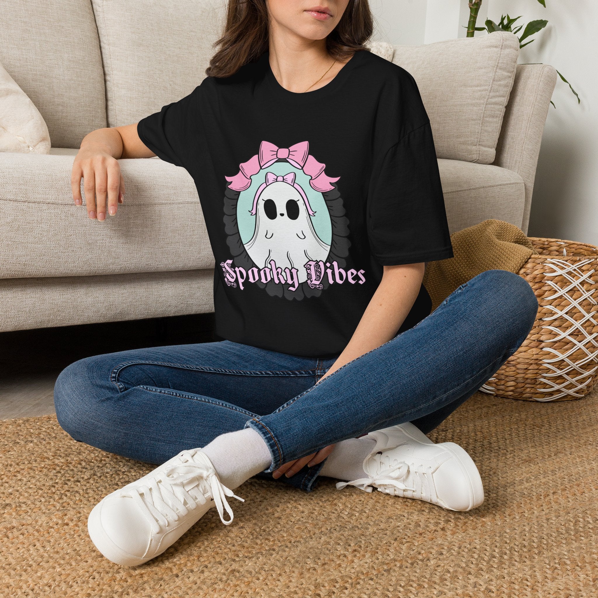 Spooky Vibes Ghost T-Shirt