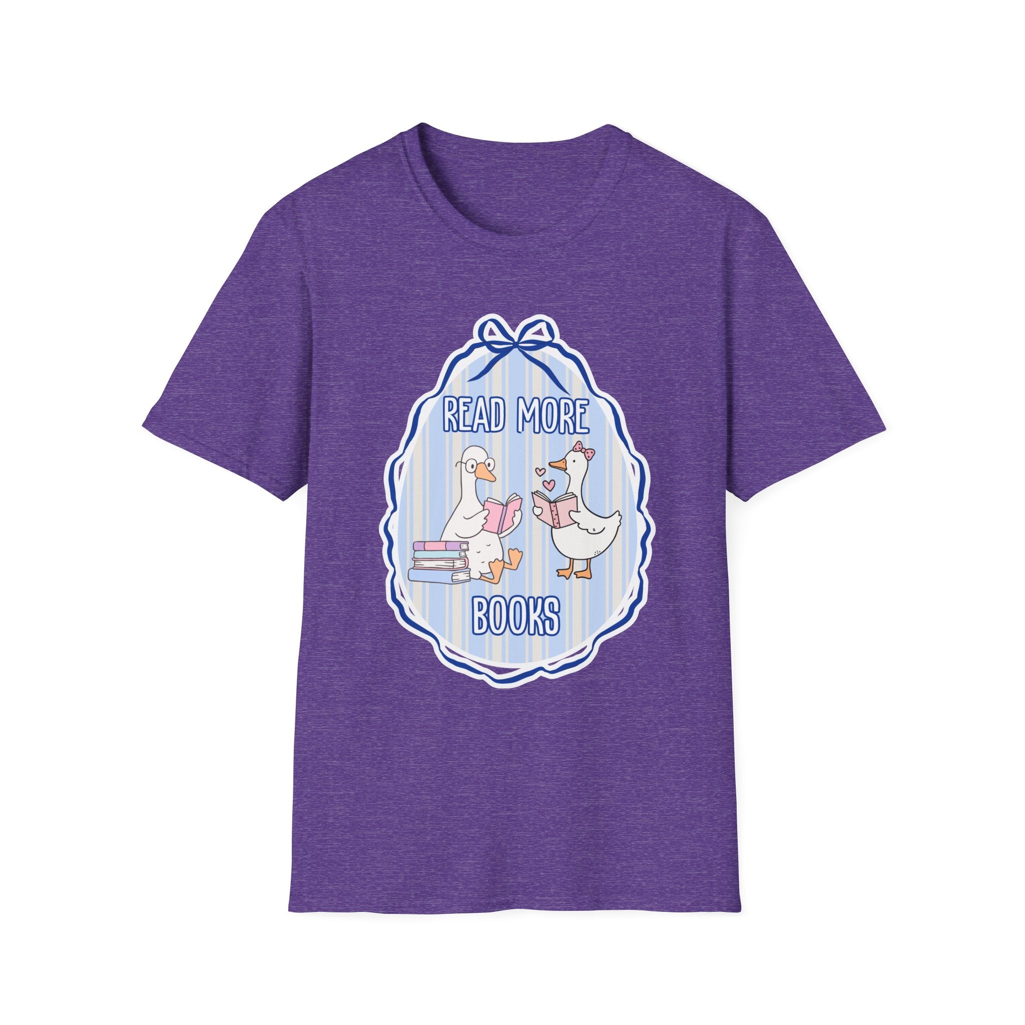 Read More Books T-Shirt — Cute Duck Family Reading Graphic Tee