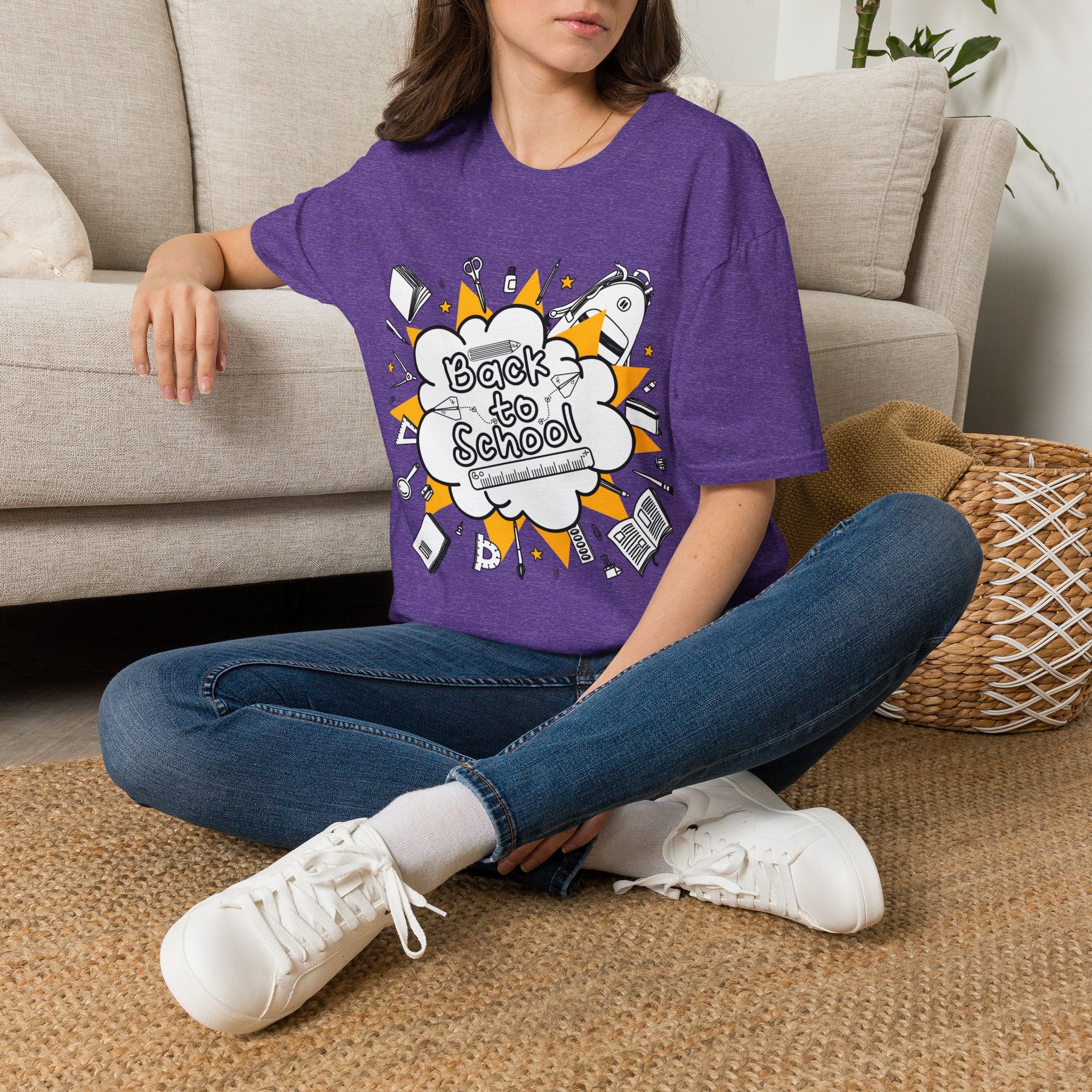 Back to School Graphic Tee — Fun Doodle School Supplies T-Shirt