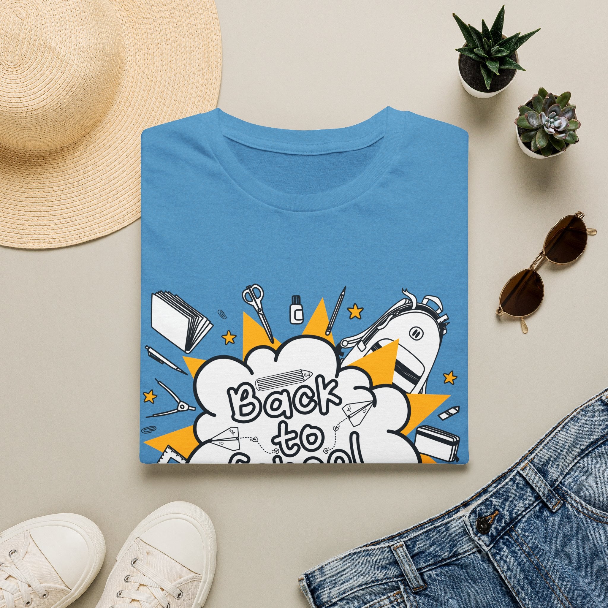 Back to School Graphic Tee — Fun Doodle School Supplies T-Shirt