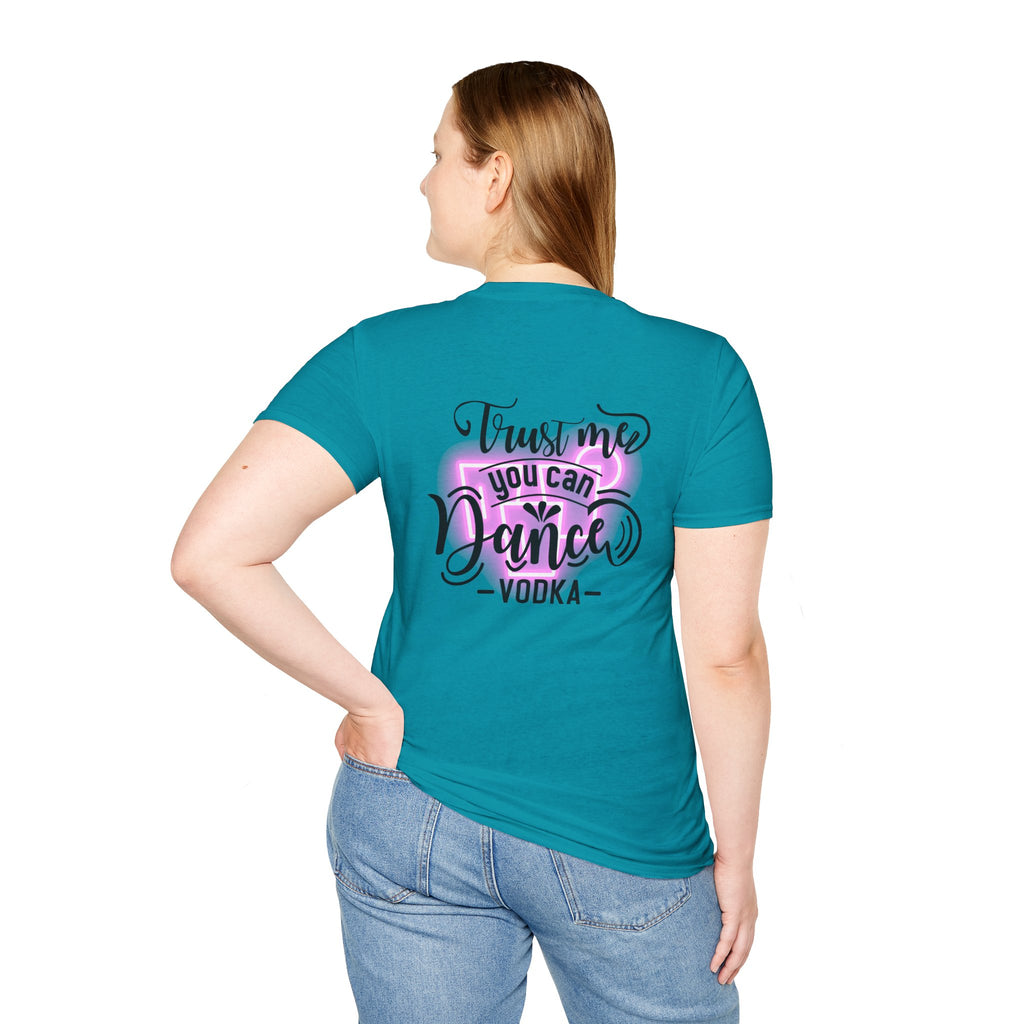T‑Shirt — Neon Pink Retro Heart Logo Tee