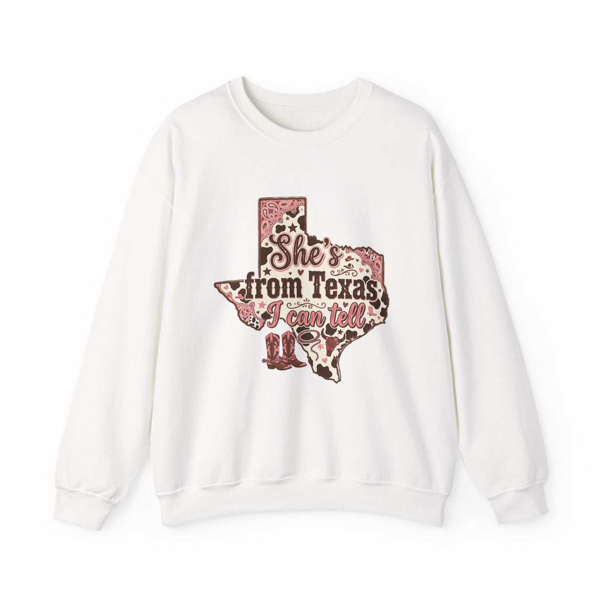 She’s from Texas Unisex Heavy Blend™ Crewneck Sweatshirt