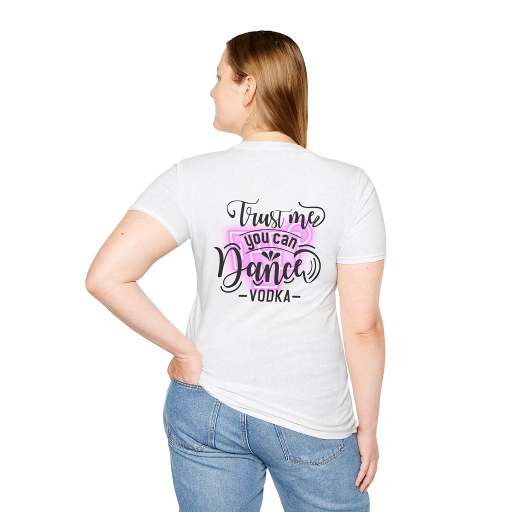 T‑Shirt — Neon Pink Retro Heart Logo Tee