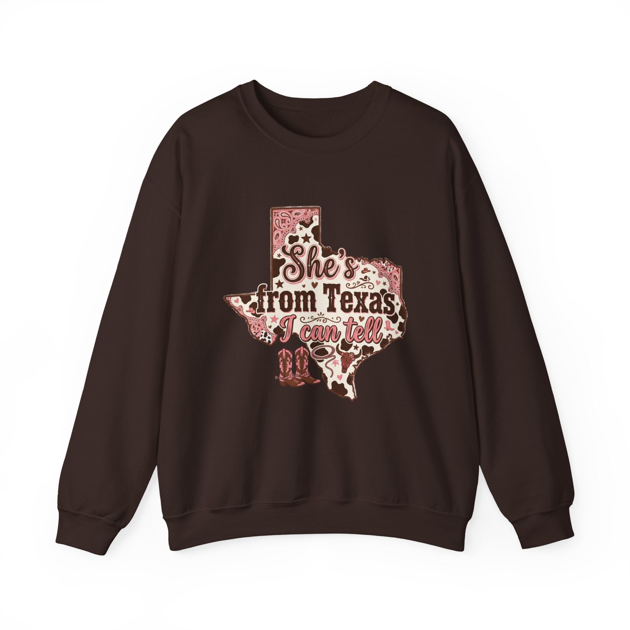 She’s from Texas Unisex Heavy Blend™ Crewneck Sweatshirt