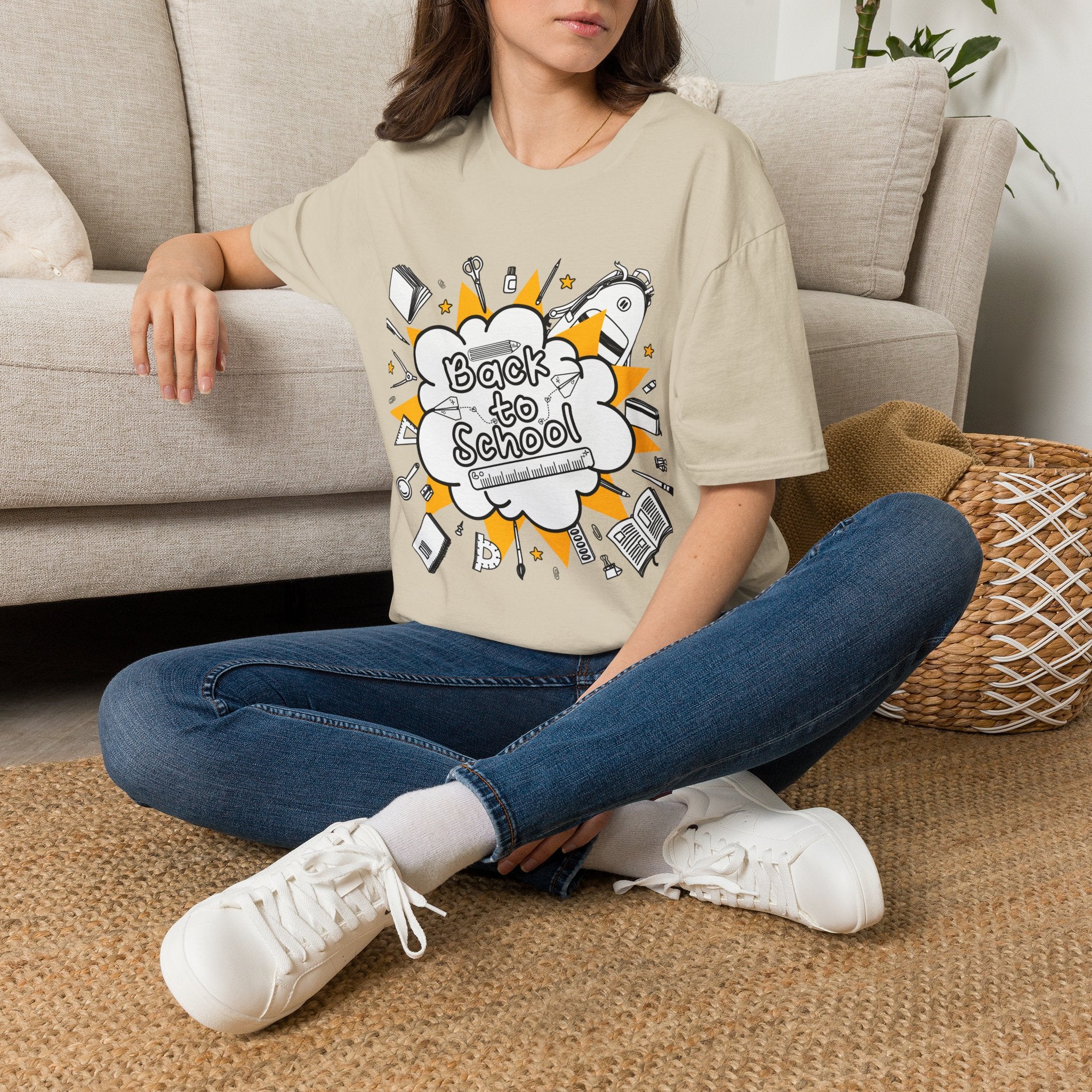 Back to School Graphic Tee — Fun Doodle School Supplies T-Shirt