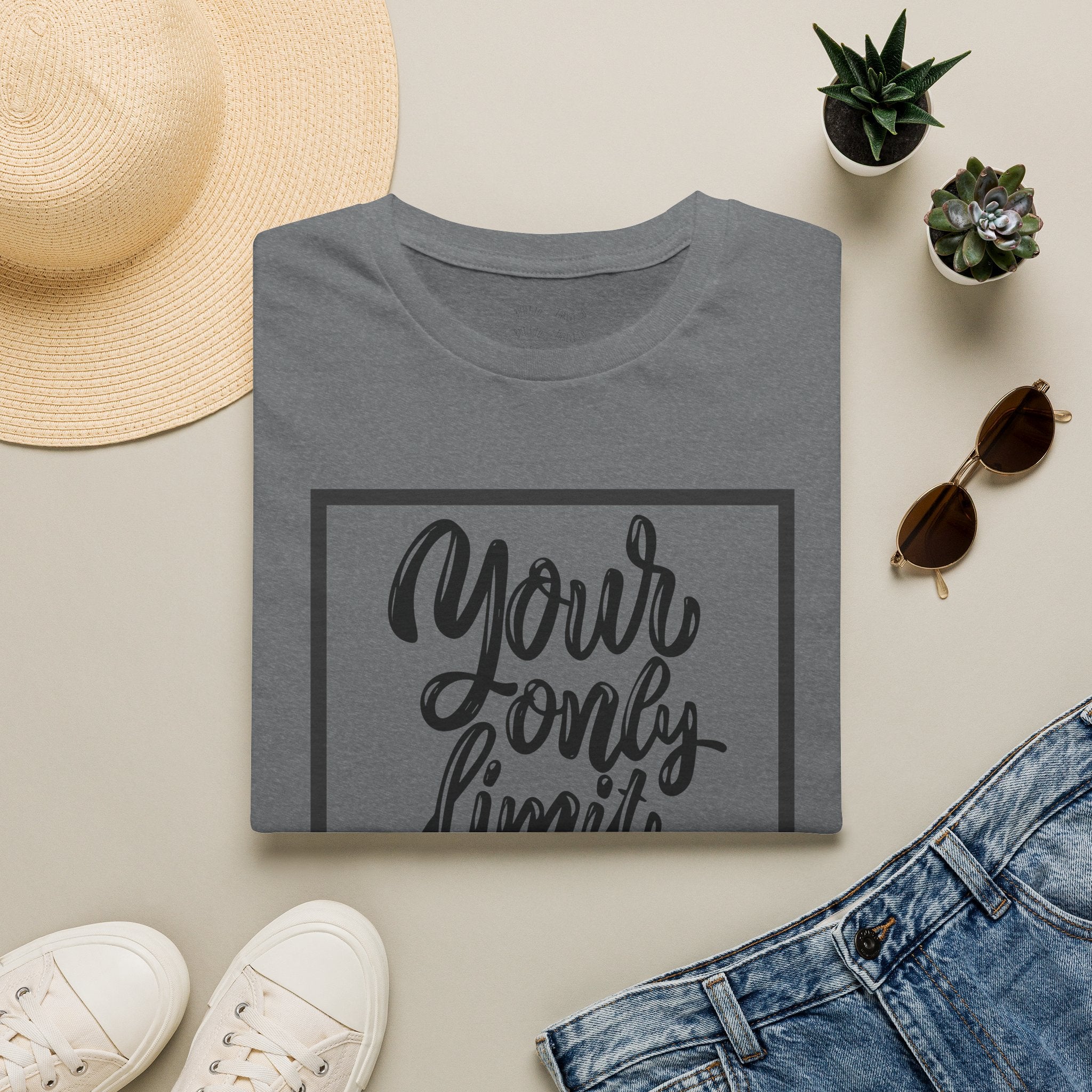 Your Only Limit Is You T-Shirt — Inspirational Quote Tee