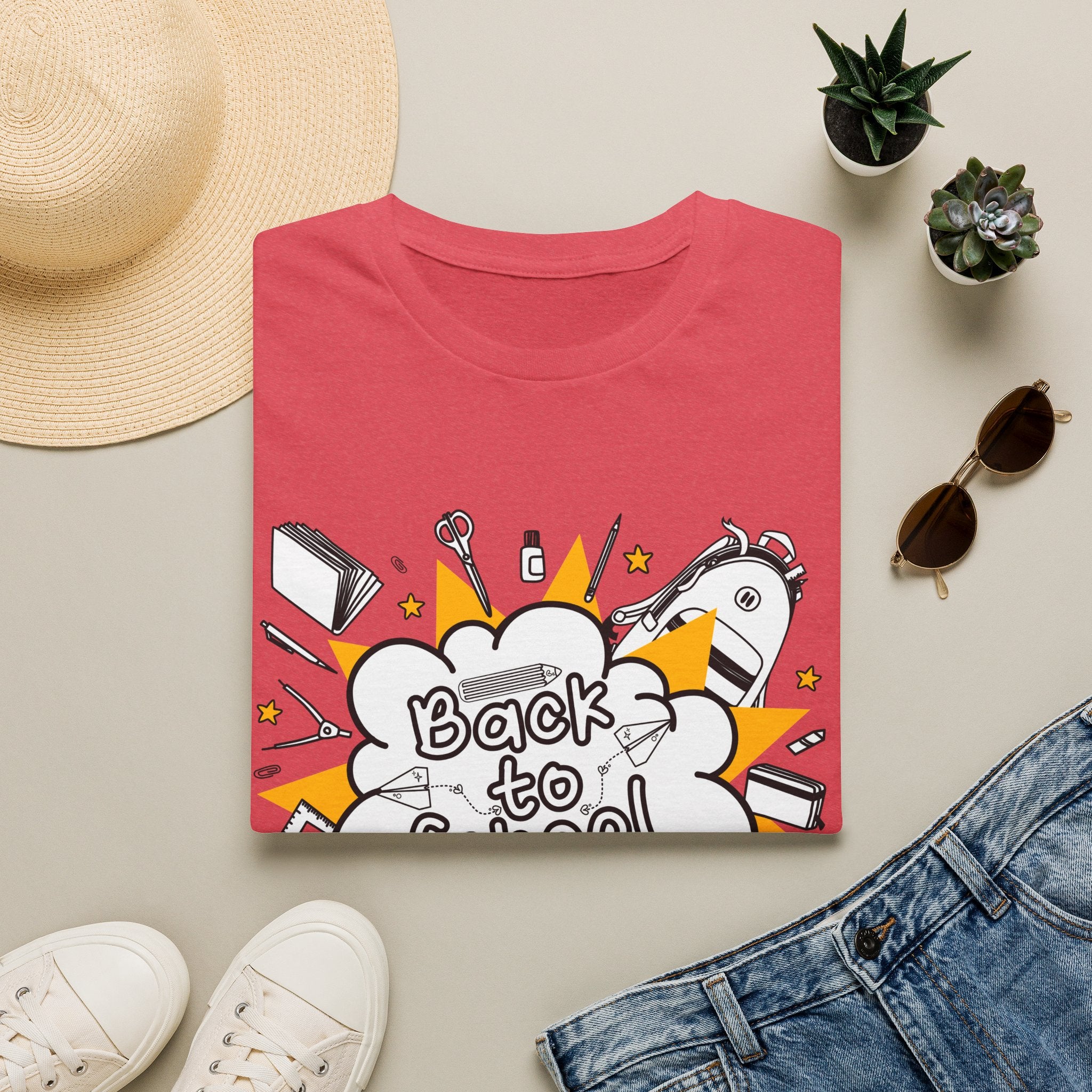 Back to School Graphic Tee — Fun Doodle School Supplies T-Shirt