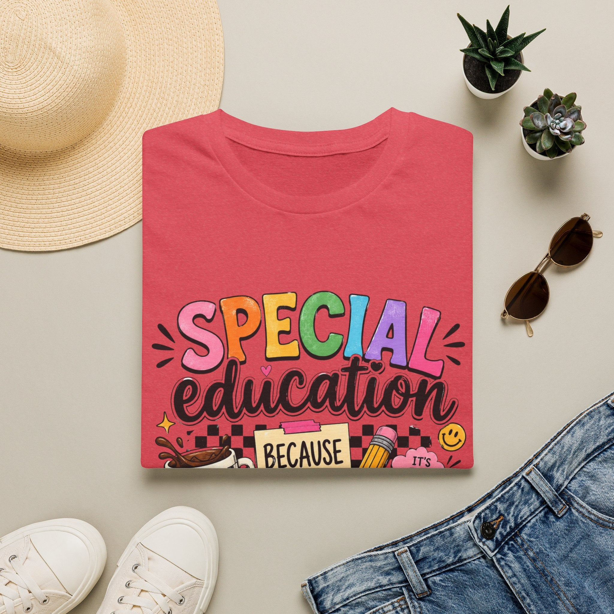 Special Education T-Shirt — "Special Education Because Normal Is Overrated" Colorful Teacher Tee