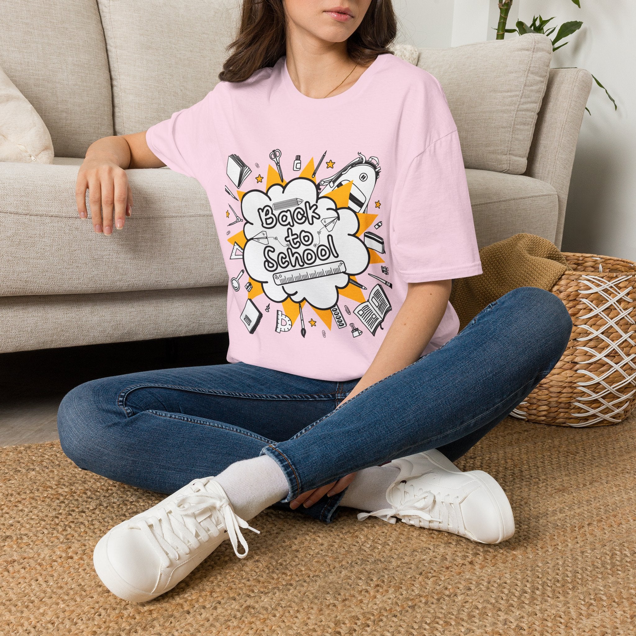 Back to School Graphic Tee — Fun Doodle School Supplies T-Shirt