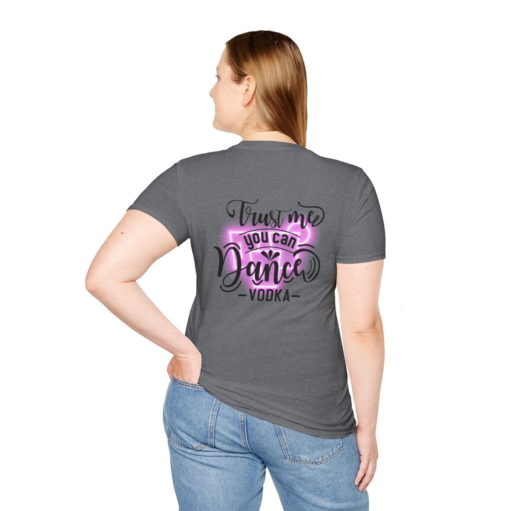 T‑Shirt — Neon Pink Retro Heart Logo Tee